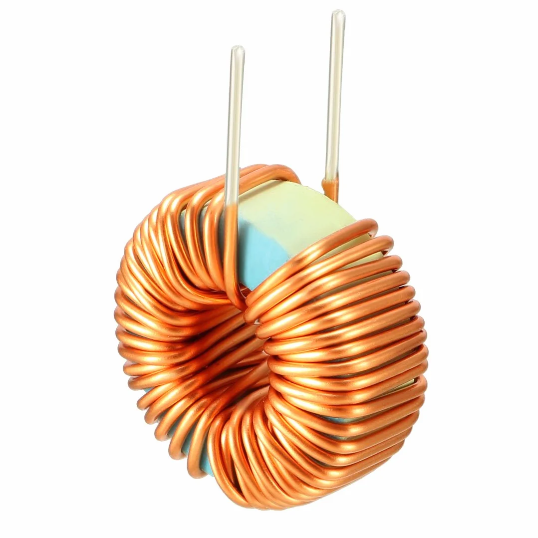 sourcing map 10Pcs Pozioma Toroid Magnetic Induktor 100uH 3ACoil
