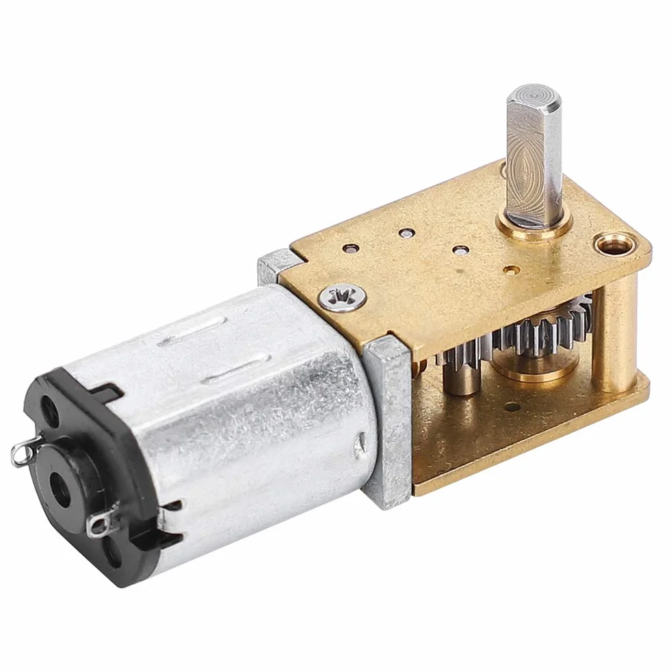 Mini metalowy silnik przekładniowy mikroelektryczny wentylator silnik N20 DC12 V Redukcja prędkości CW/CCW mikrosilnik (DC12V27RPM)