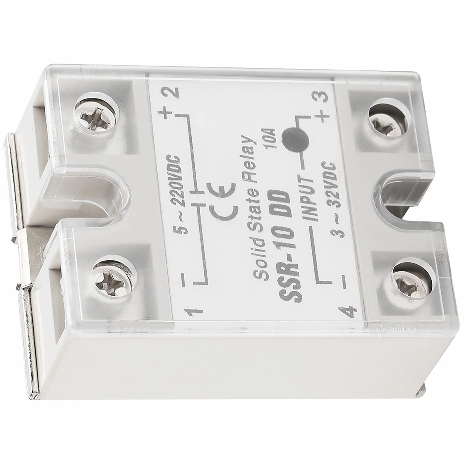 Przekaźnik półprzewodnikowy SSR-10 DD 5-220 VDC do procesu automatyki przemysłowej