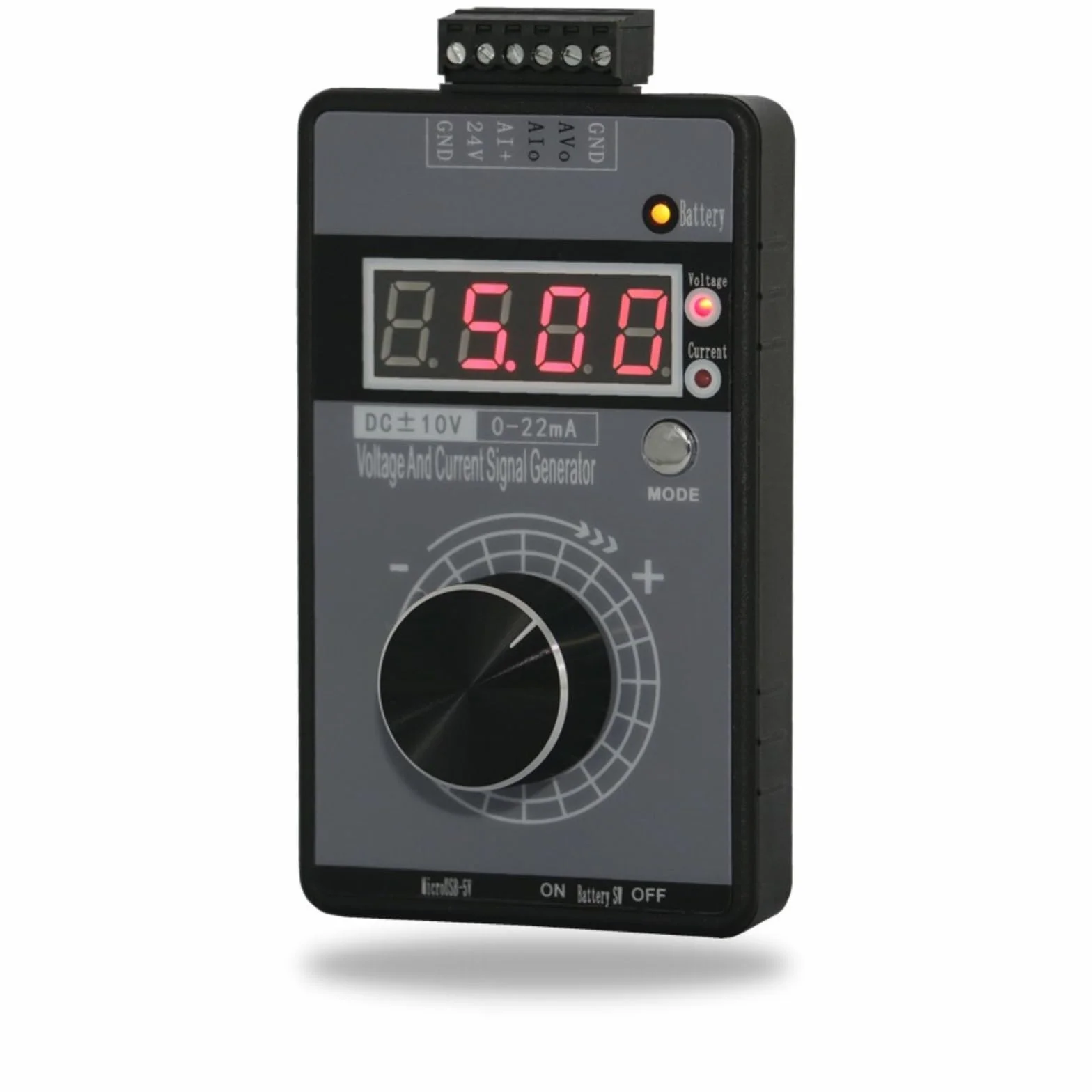Jadeshay Generator sygnału 0-22 mA, generator sygnału napięciowego, 0-10 V, cyfrowy generator sygnału, regulowane napięcie, analogowy symulator