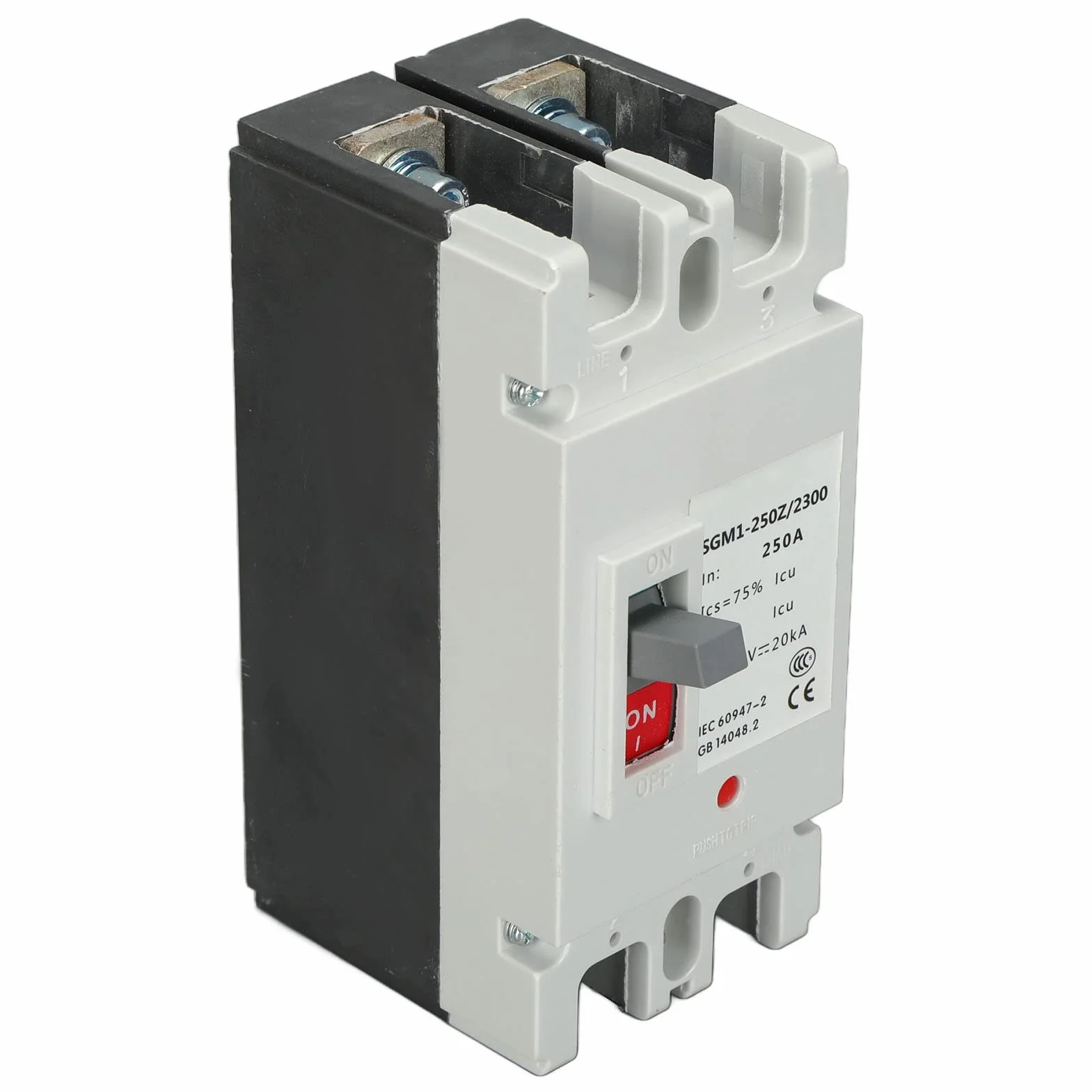 DeWin DC Wyłącznik ochronny, 2P MCCB Bateria Słoneczna Przełącznik Ochronny Izolator Protector 250A 500V