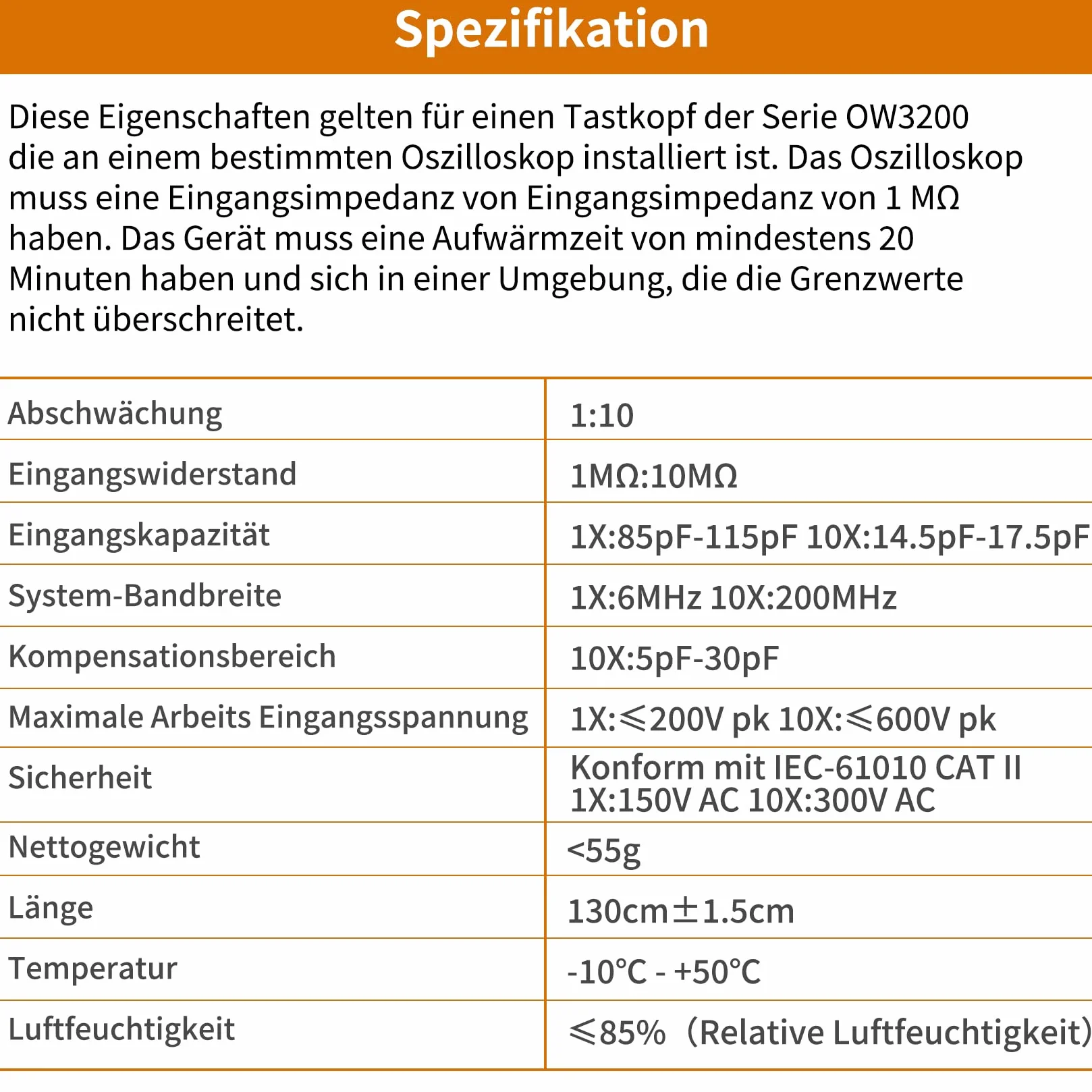 OWON 200 MHz zestaw sond oscyloskopowych BNC 1x/10x przełącznik suwakowy do HDS200