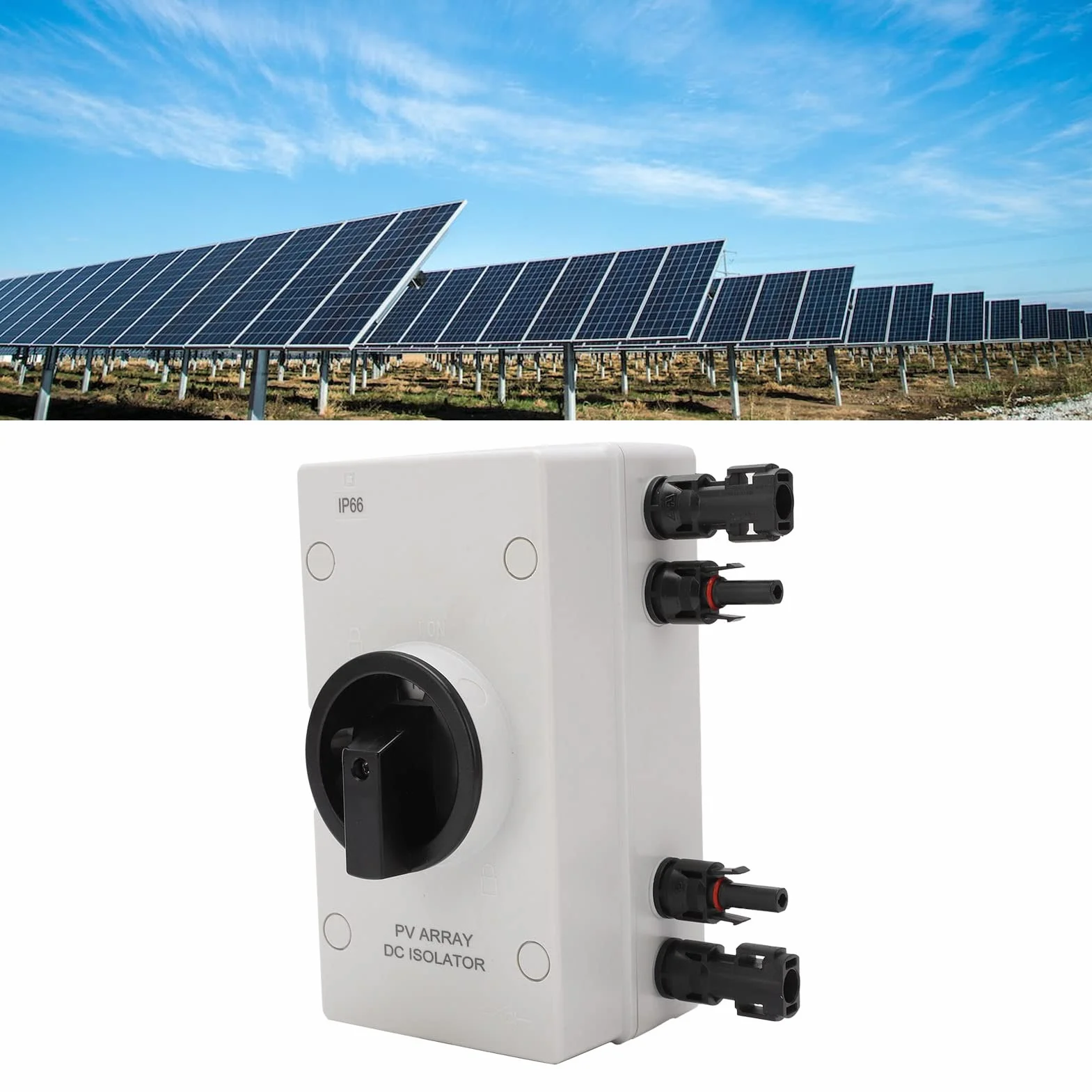 Przełączniki Sterujące IP66 Wodoodporny DC 1000V 32A Rozłącznik Słoneczny Izolator PV
