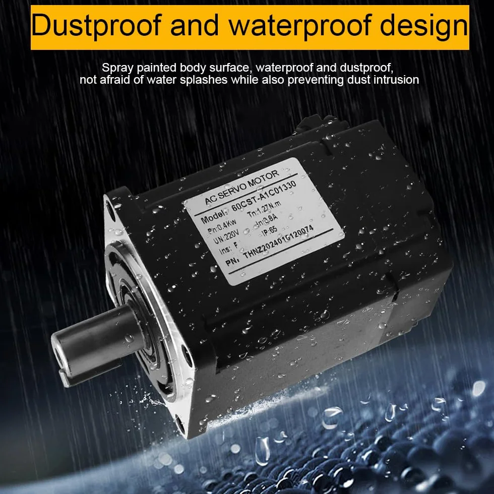Silnik serwo 60CST-A1C01330 400W 1.27N.m 2.8A AC Servo Drive HTNC-C30S-L15A-RABN-B 220V RS485