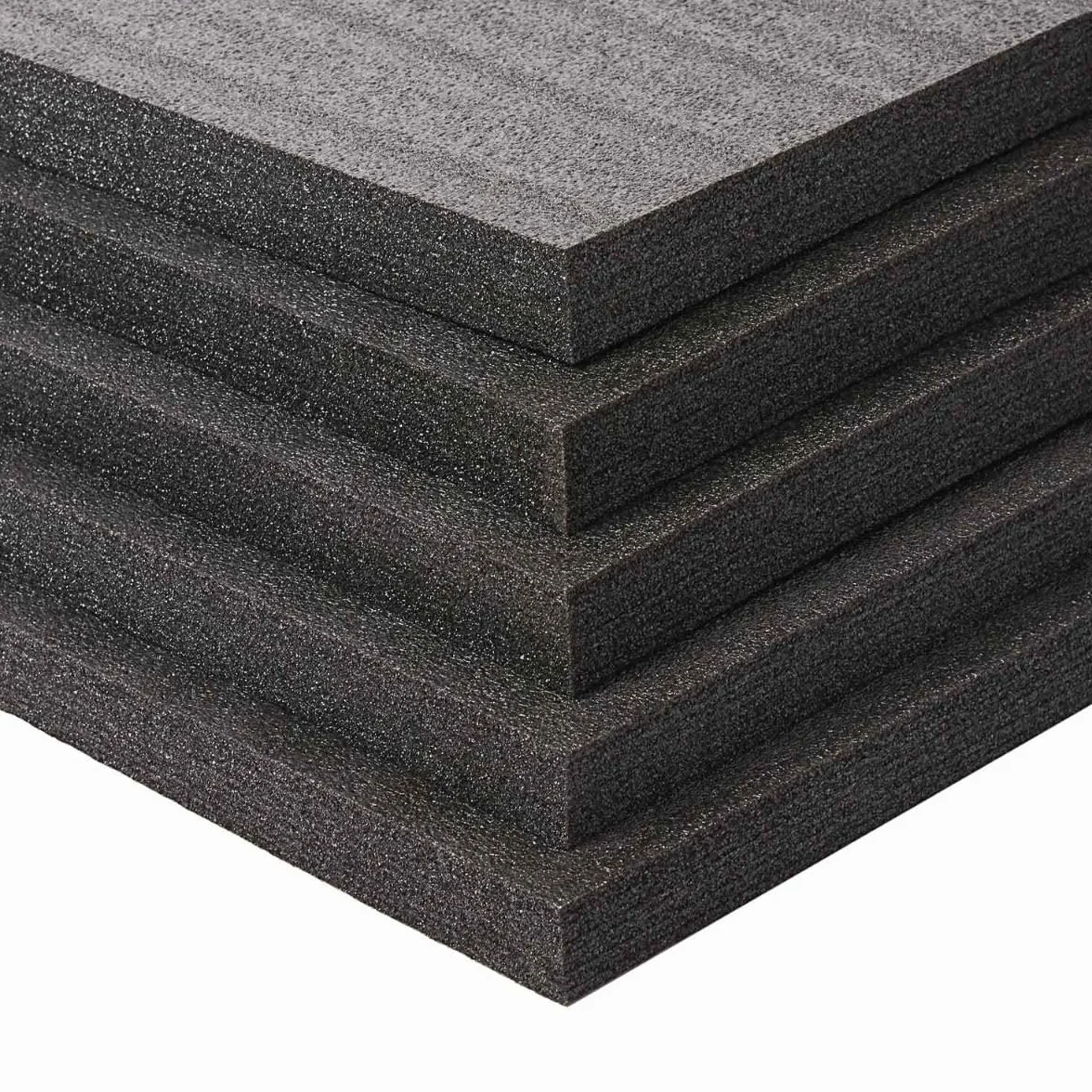 Pianka wielowarstwowa, 6 sztuk, 400 x 300 x 30 mm, Shadow Foam, cięcie i ściąganie, możliwość regulacji, wkładka do aparatu, walizki na narzędzia, wózek narzędziowy, czarna