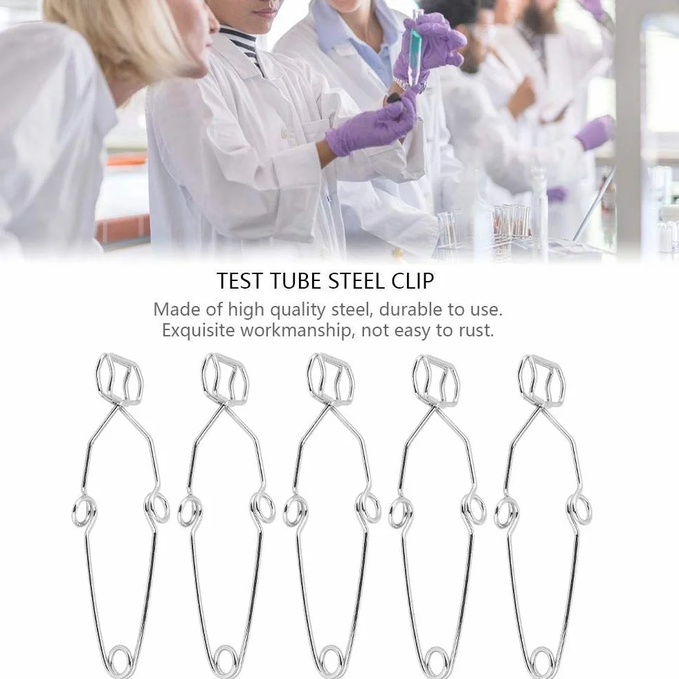 Reagenzglas Klips Clamp do Laboratorium Stoddard 14,5 cm Federstahl