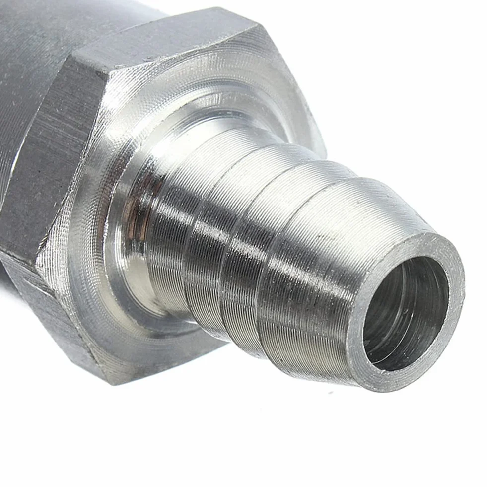 Tokaneit Zawór zwrotny do paliwa 6 mm aluminiowy z klamrą sprężynową 8 mm 2 sztuki