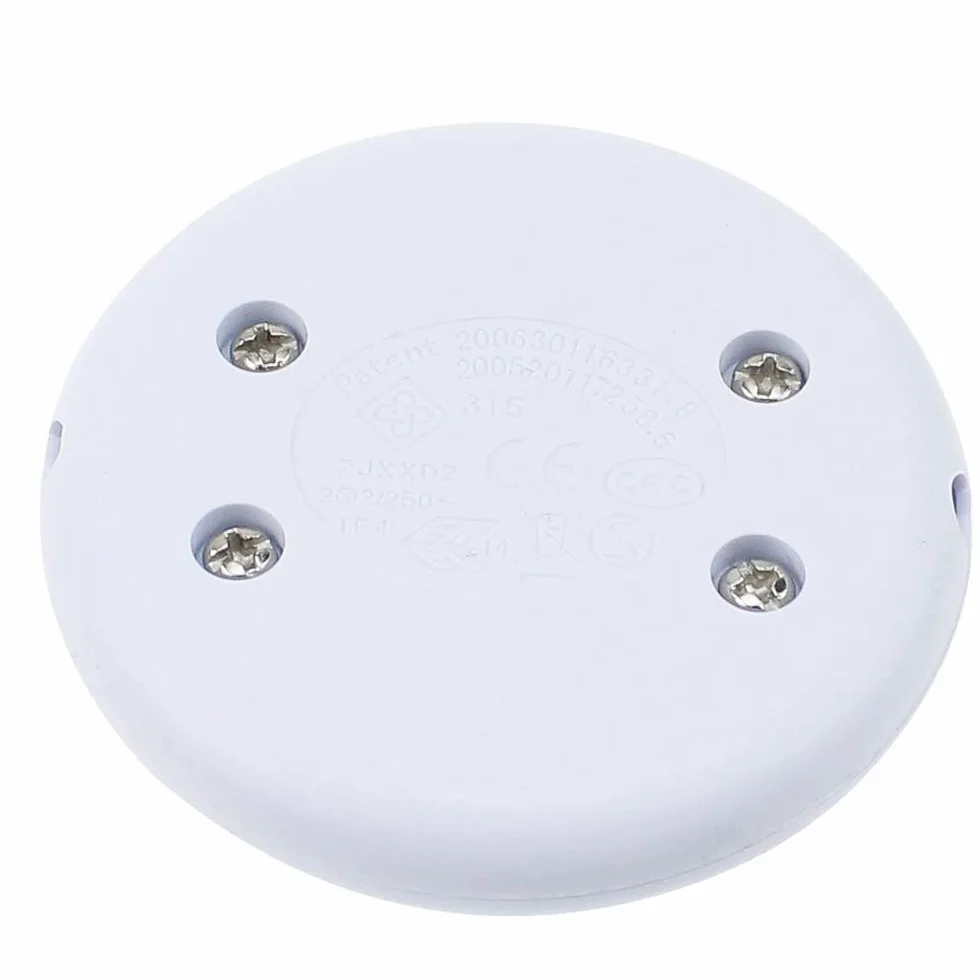 Przełącznik nożny okrągły 250 V 2 A biały matowy Ø 65 mm