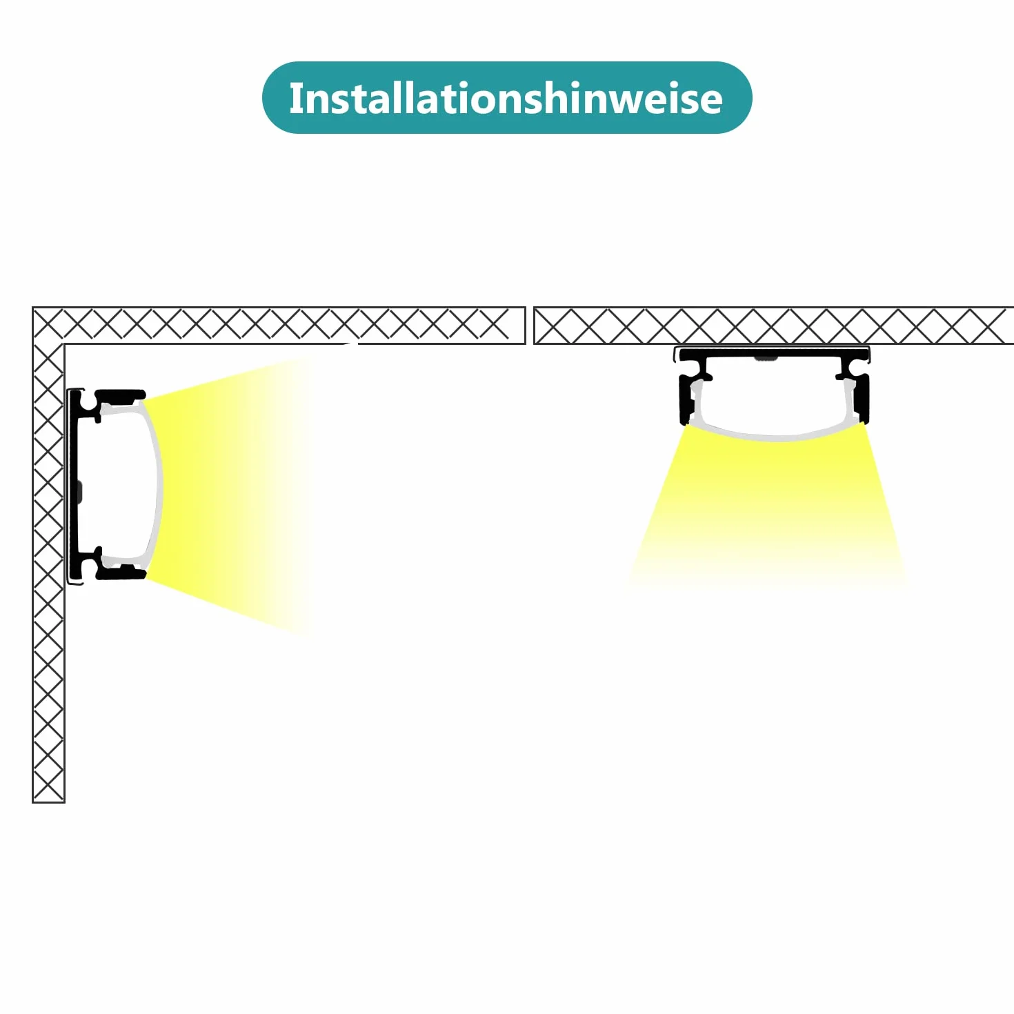 Profil aluminiowy LED 10x1m kanał do taśm LED do 12,5mm