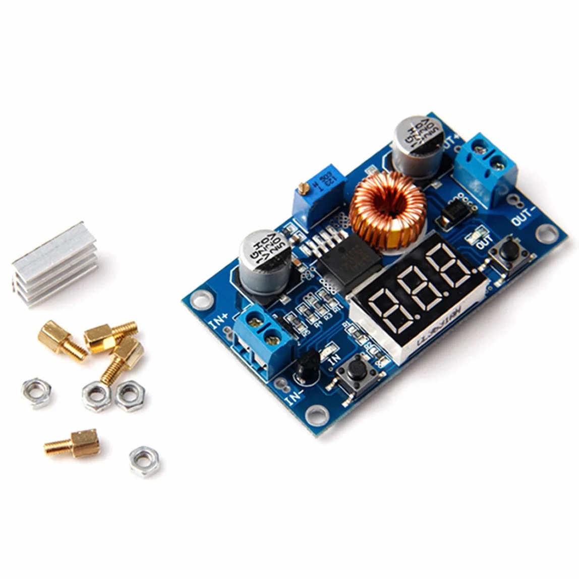 Moduł zasilania DC-DC Step Down 4V-38V do 1,25V-36V 5A woltomierz regulowany
