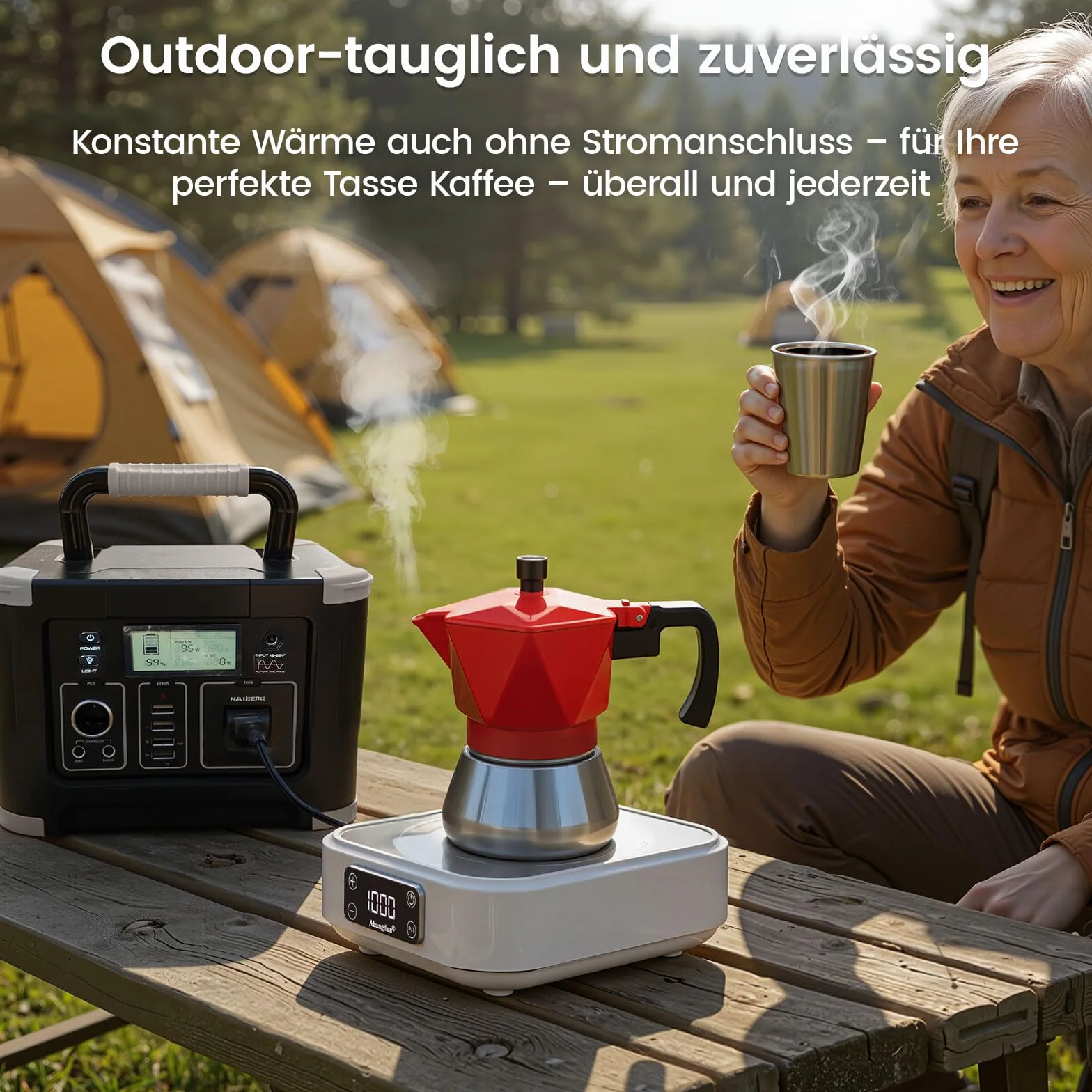 Płyta indukcyjna 1000 W 7 poziomów mocy AJ350 (18F) do przyczep kempingowych