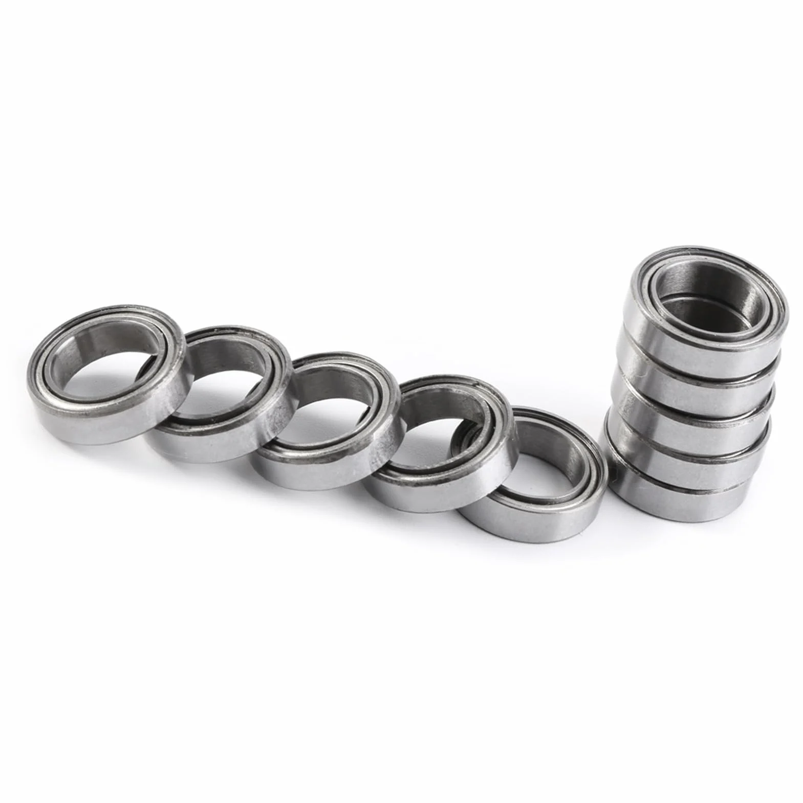 20 sztuk 6700ZZ Łożyska kulkowe o cienkiej sekcji, podwójnie ekranowane stalowe łożyska kulkowe 10x15x4mm do różnych projektów z ochroną przed zanieczyszczeniami