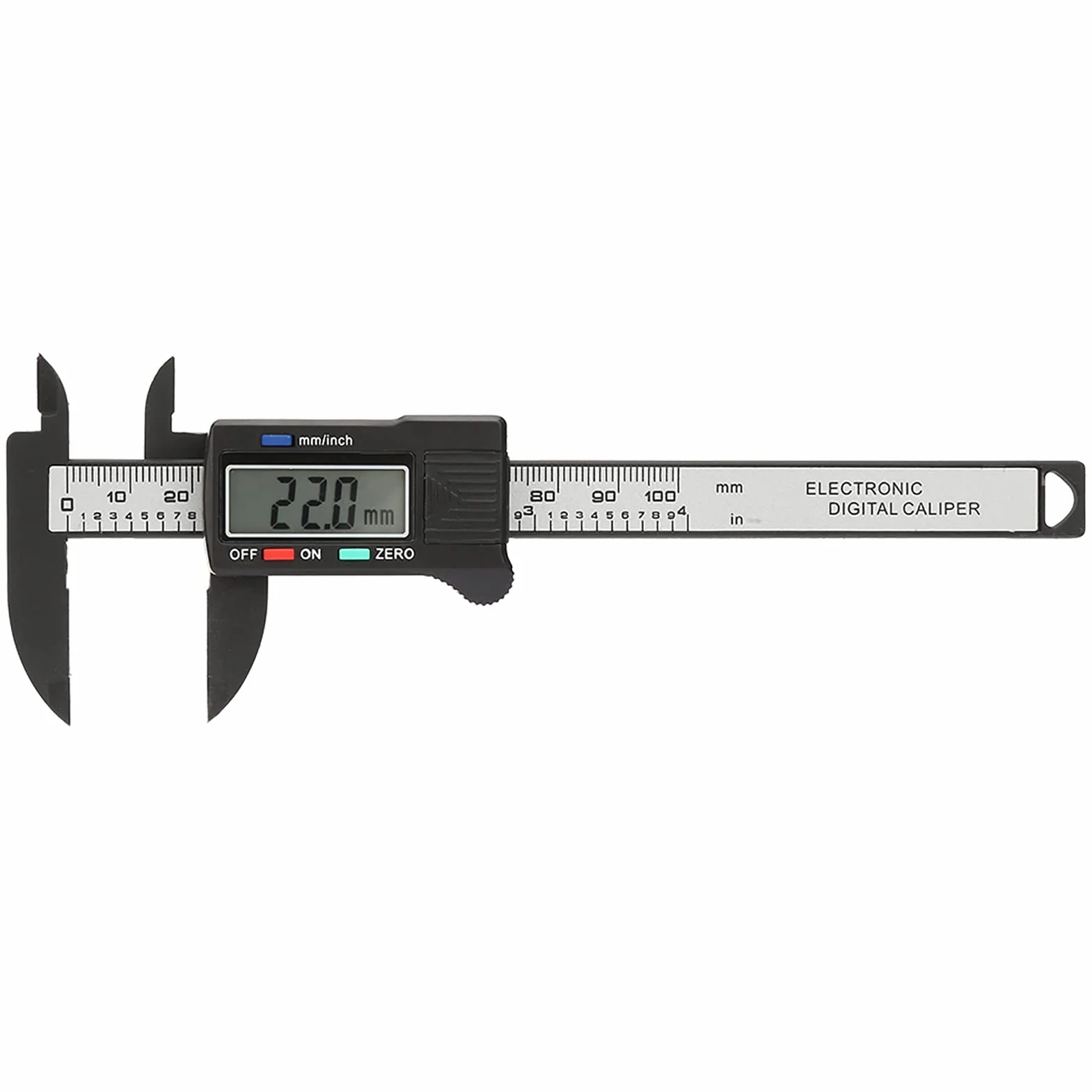 Suwmiarka Cyfrowa 100mm z Włókna Węglowego, Elektroniczna z LCD, Pomiar 0-100mm, Rozdzielczość 0.1mm, Precyzyjna Suwmiarka