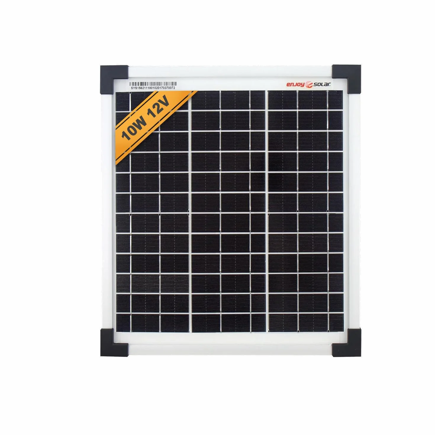 enjoy solar® Mono 12V Mono-krystaliczny panel słoneczny, idealny do przyczep kempingowych, domów ogrodowych i łodzi (Monkey 10W)