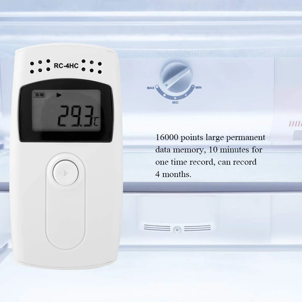 Rejestrator temperatury i wilgotności USB LCD Termometr z wyświetlaczem
