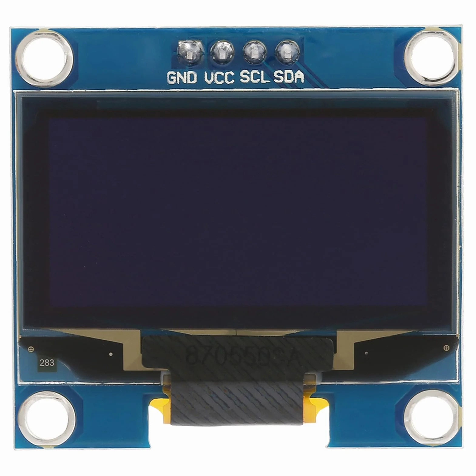 Moduł Wyświetlacza OLED o Przekątnej 1,3 Cala, Wyświetlacz OLED I2C 128x64 Niebieski Ekran Tekstowy, Układ Sterownika SSD1106, Wejście 3, V 5 V, Szybki Czas Reakcji o Wysokim Kontraście dla