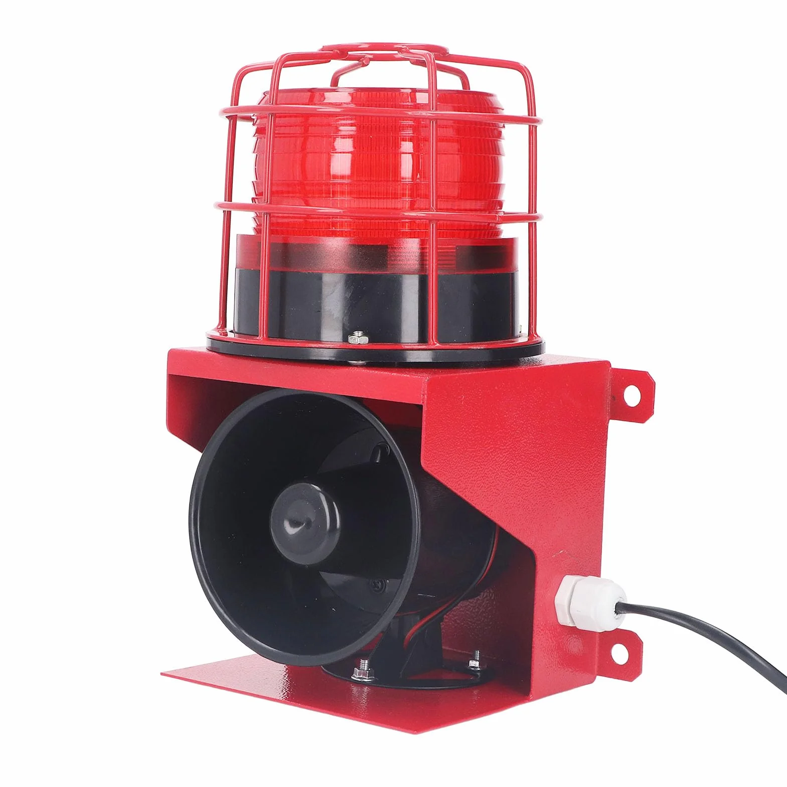 Alarm Siren IP65 Waterproof LED Strobe 220V Stop Aluminium PVC