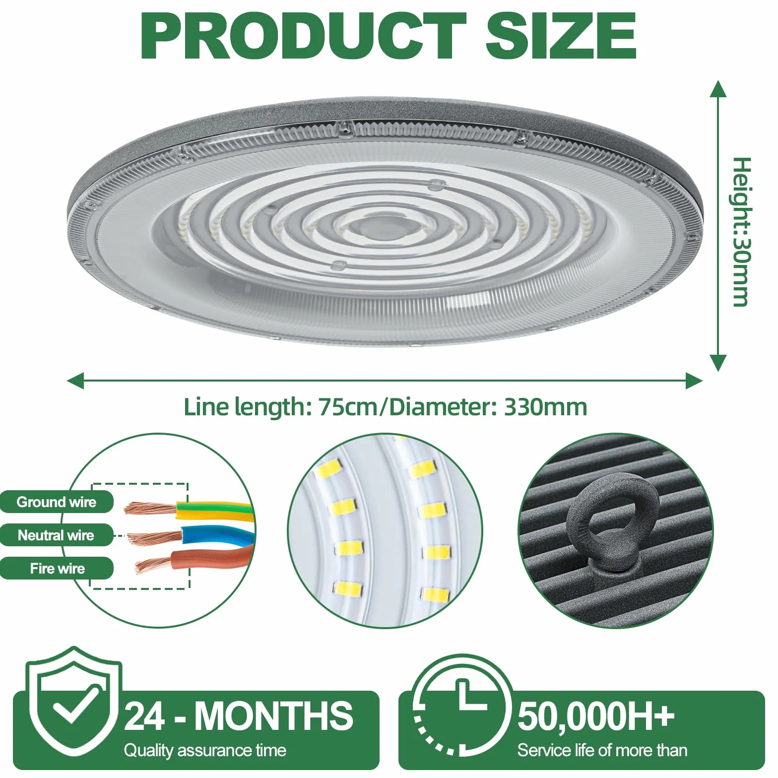 200W LED UFO High Bay Light, UFO Spot High Bay Light 6500K Zimna biel 20000LM Reflektor LED Przemysłowy IP65 Wodoodporne światło punktowe High Bay Light, UFO LED Spot dla siłowni Fabryka Magazyn