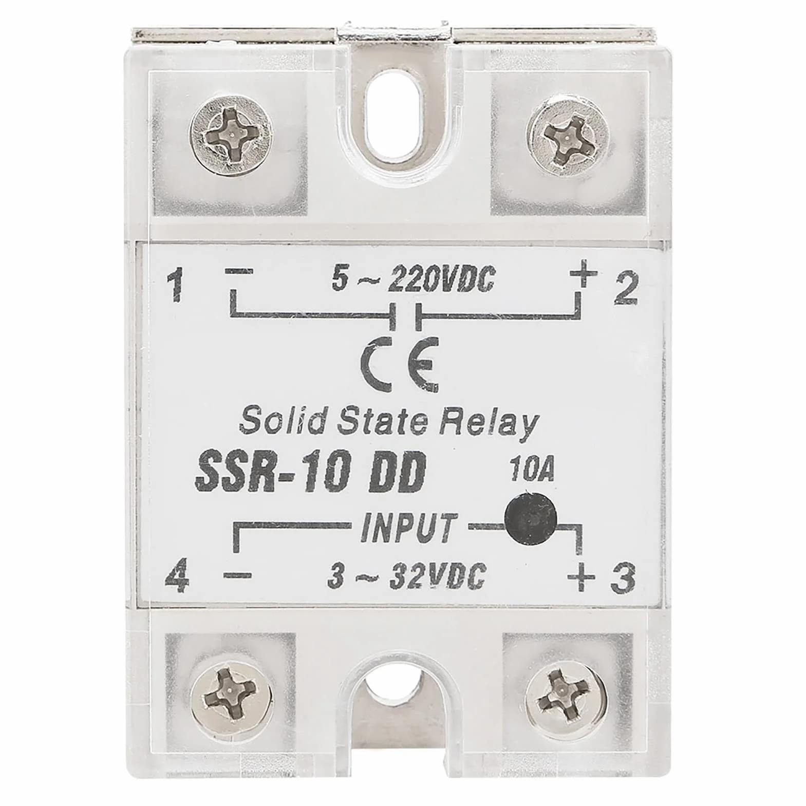 Przekaźnik półprzewodnikowy SSR-10 DD 5-220 VDC do procesu automatyki przemysłowej