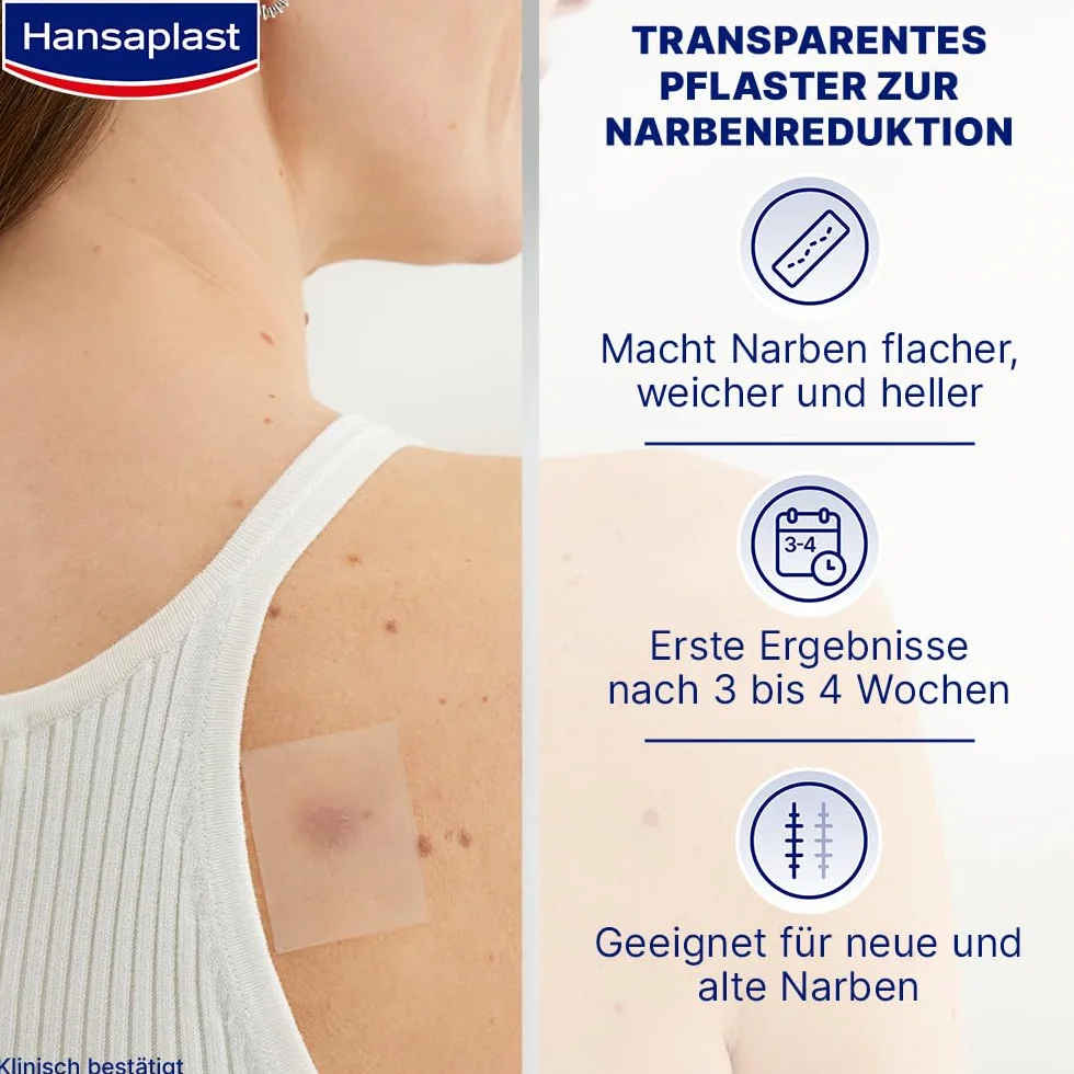 Hansaplast Plaster na blizny 21 sztuk 3,8 cm x 6,8 cm