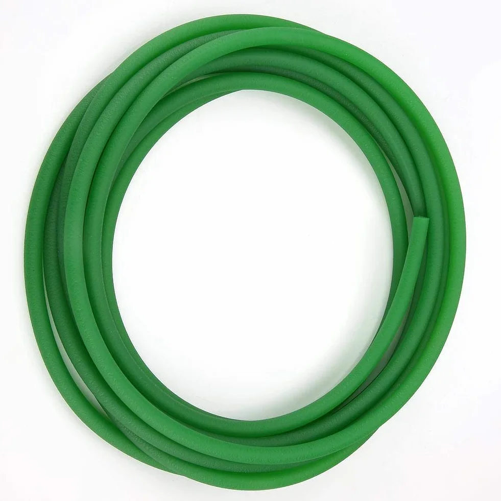 Okrągły pasek PU z szorstką powierzchnią Pasek napędowy PU do napędu (zielony) (8 mm * 5 m)
