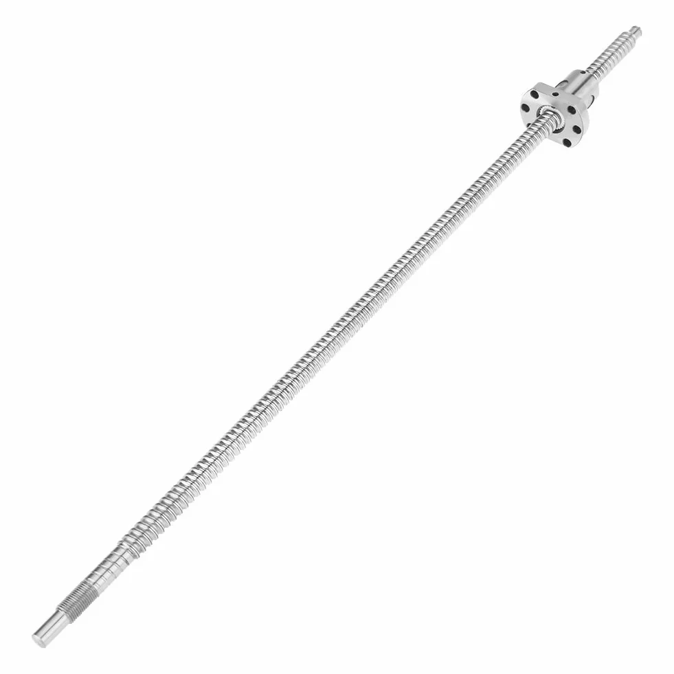 Śruba kulowa, śruba pociągowa, wrzeciono gwintowane Śruba kulowa walcowana Części CNC SFU1204 12mm 500mm z długością nakrętki ok 19,69 cala / 500mm