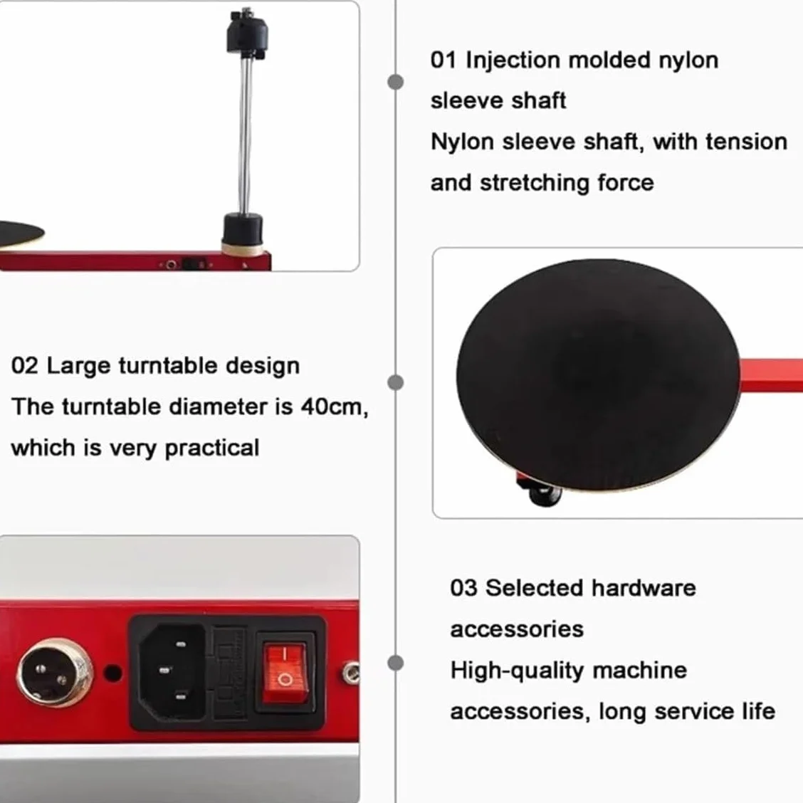 Electric Stretch Film Wrapping Machine Turntable Double Shaft Semi-Automatic Pallet Packing Industrial