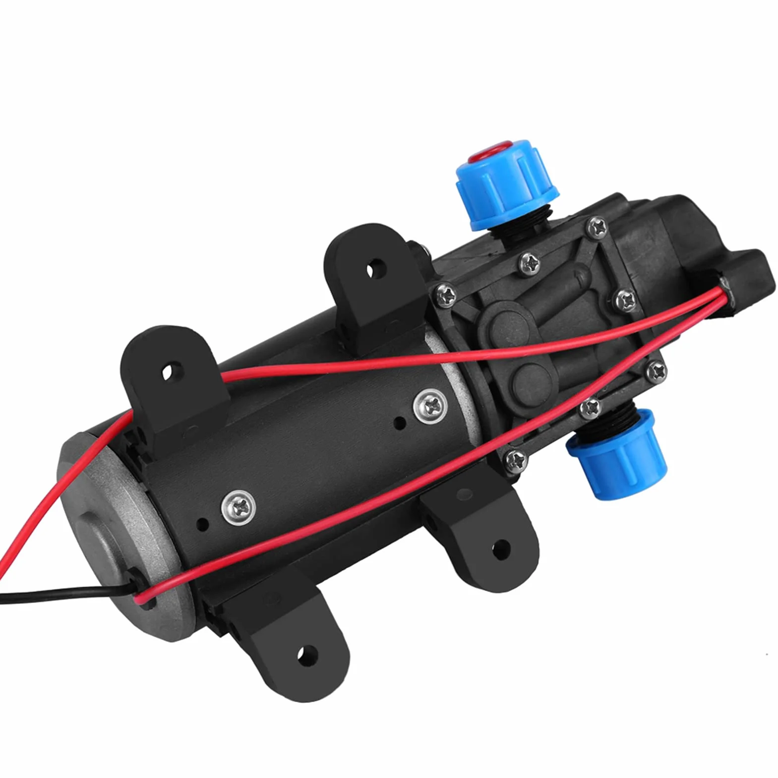 Pompa Wodna DC 12 V Wysokociśnieniowa Membranowa Pompa Wodna 160 Psi 100 W 8 L/min Samozasysająca Pompa Wodna Wydajna Automatyczna Pompa Ciśnieniowa Mocna Pompa Automatyczna,