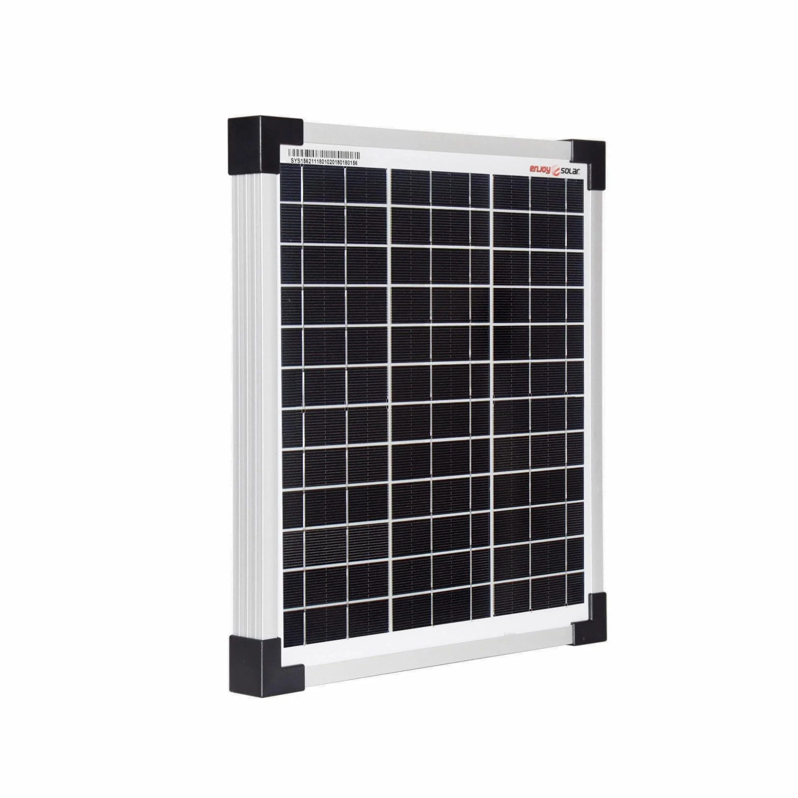 enjoy solar® Mono 12V Mono-krystaliczny panel słoneczny, idealny do przyczep kempingowych, domów ogrodowych i łodzi (Monkey 10W)