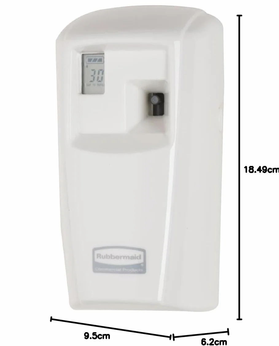 Rubbermaid Commercial Products Dozownik Microburst 3000 LCD Plastik Biały 10 x 55 x 32 cm