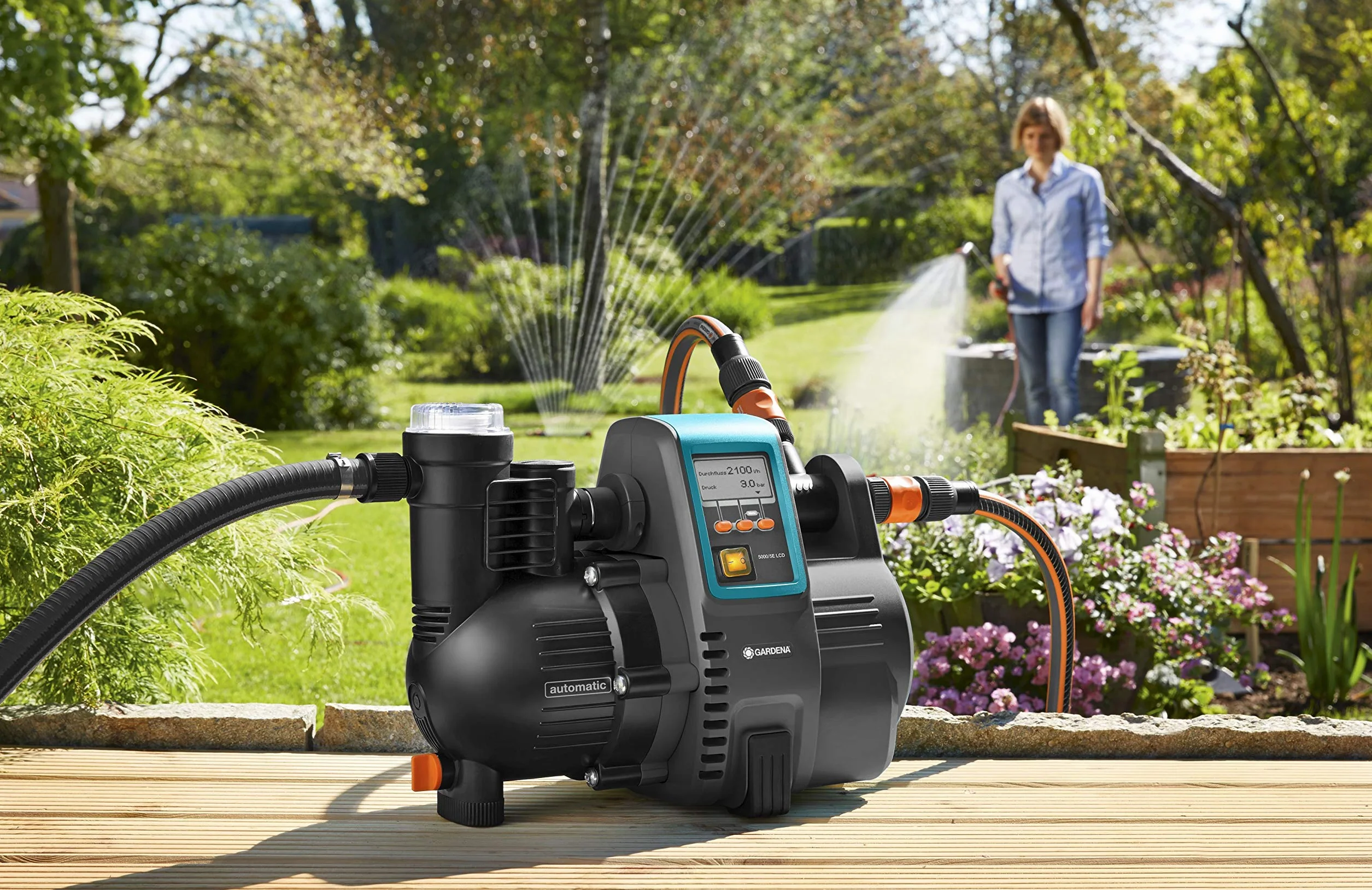 Gardena Comfort 5000/5E LCD automatyczny hydrofor 5000 l/h 1300 W