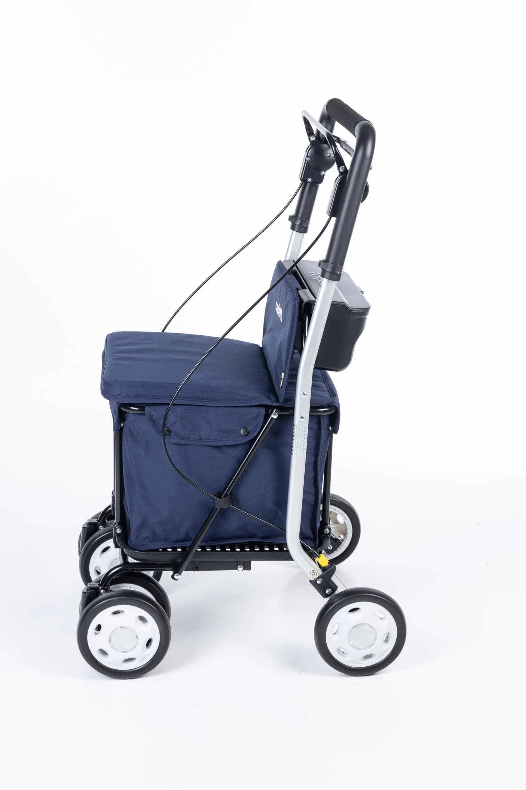 Carlett Lett800 Comfort Move Składany wózek na zakupy z siedziskiem 4 koła 29 l 15 kg Morski