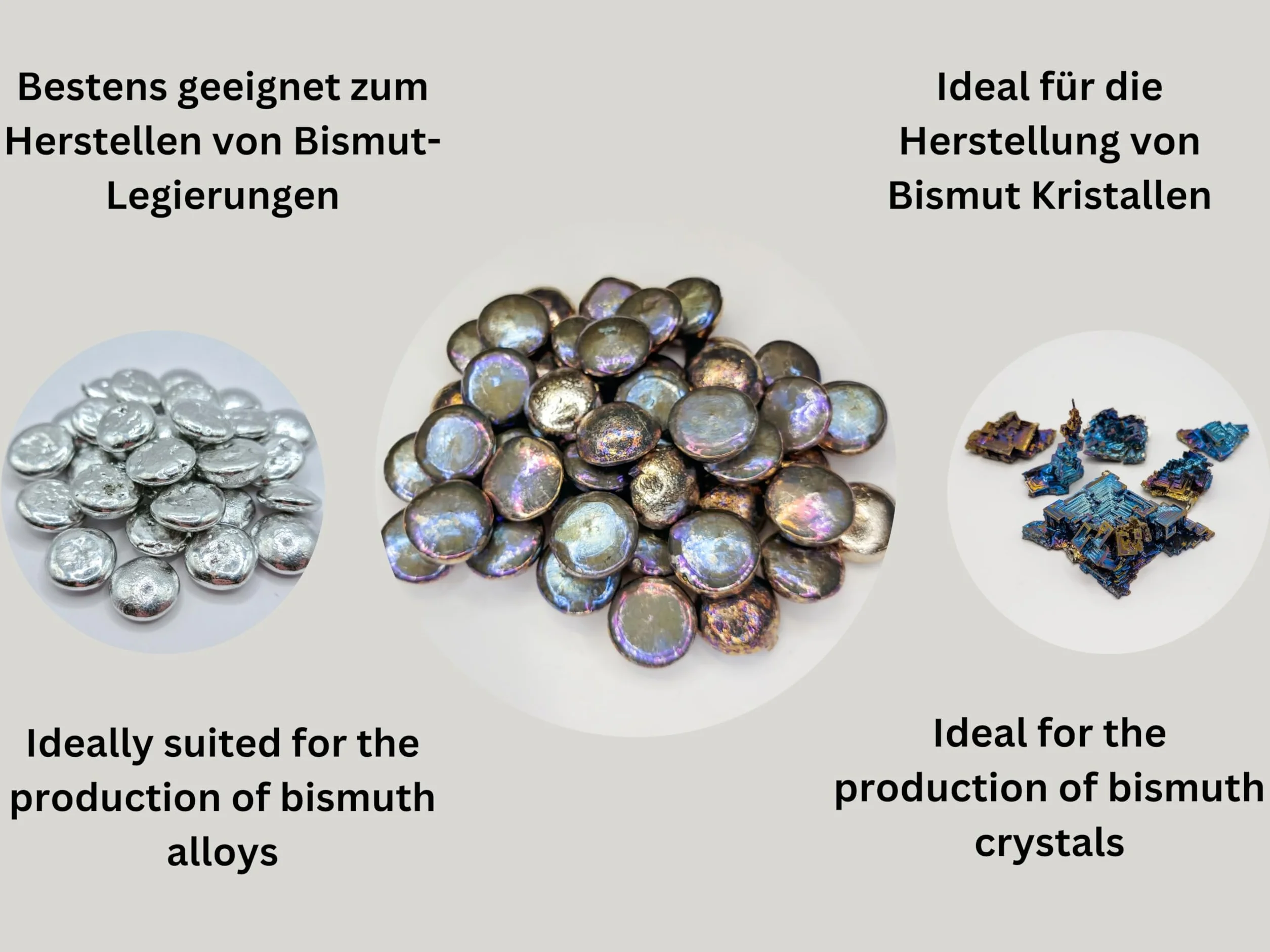 Bizmut 1000 g granulki czystość 99,9%