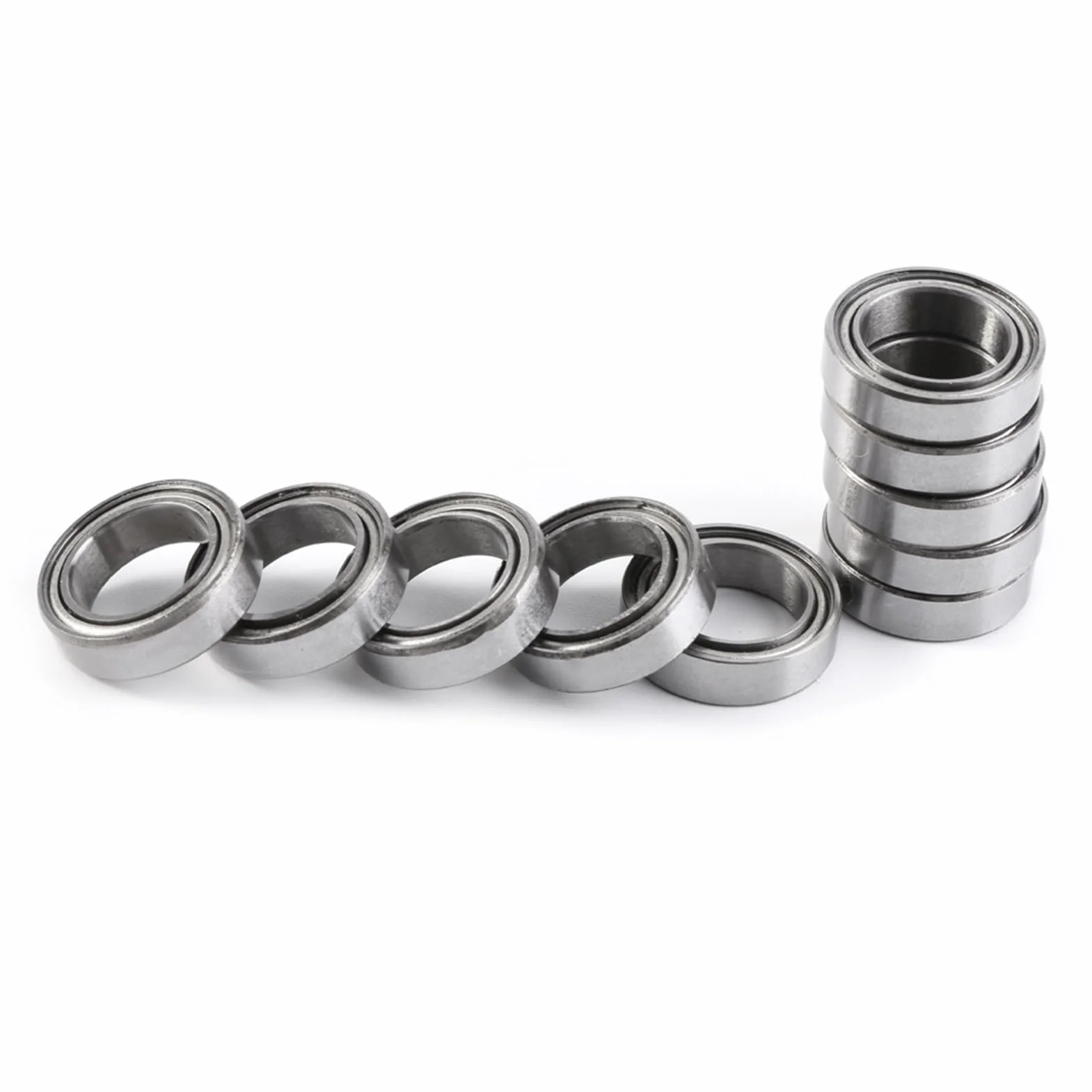 20 sztuk 6700ZZ Łożyska kulkowe o cienkiej sekcji, podwójnie ekranowane stalowe łożyska kulkowe 10x15x4mm do różnych projektów z ochroną przed zanieczyszczeniami
