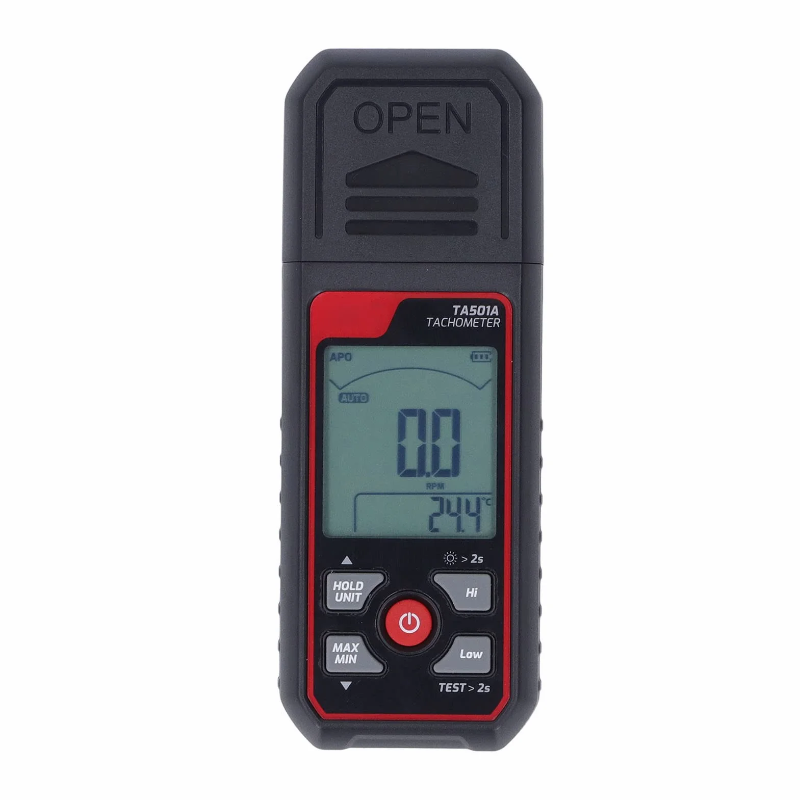 Prędkościomierz RPM, 2,5 obr/min do 99999 obr/min czarny cyfrowy wyświetlacz bez tachometru na sprzęt