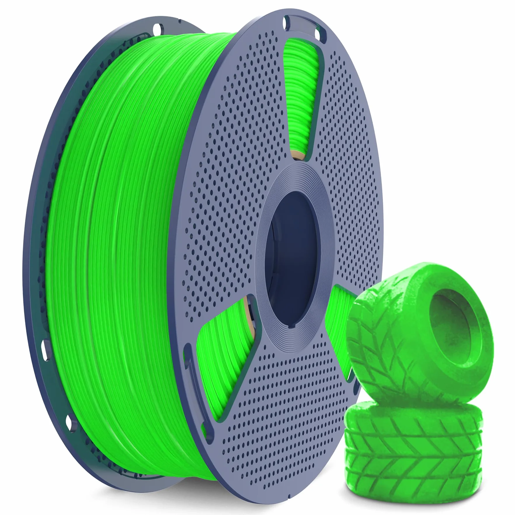 SUNLU TPU 3D Printer Filament 1,75mm 95A 1KG elastyczny dokładność wymiarowa +/- 0,03 mm Zielony