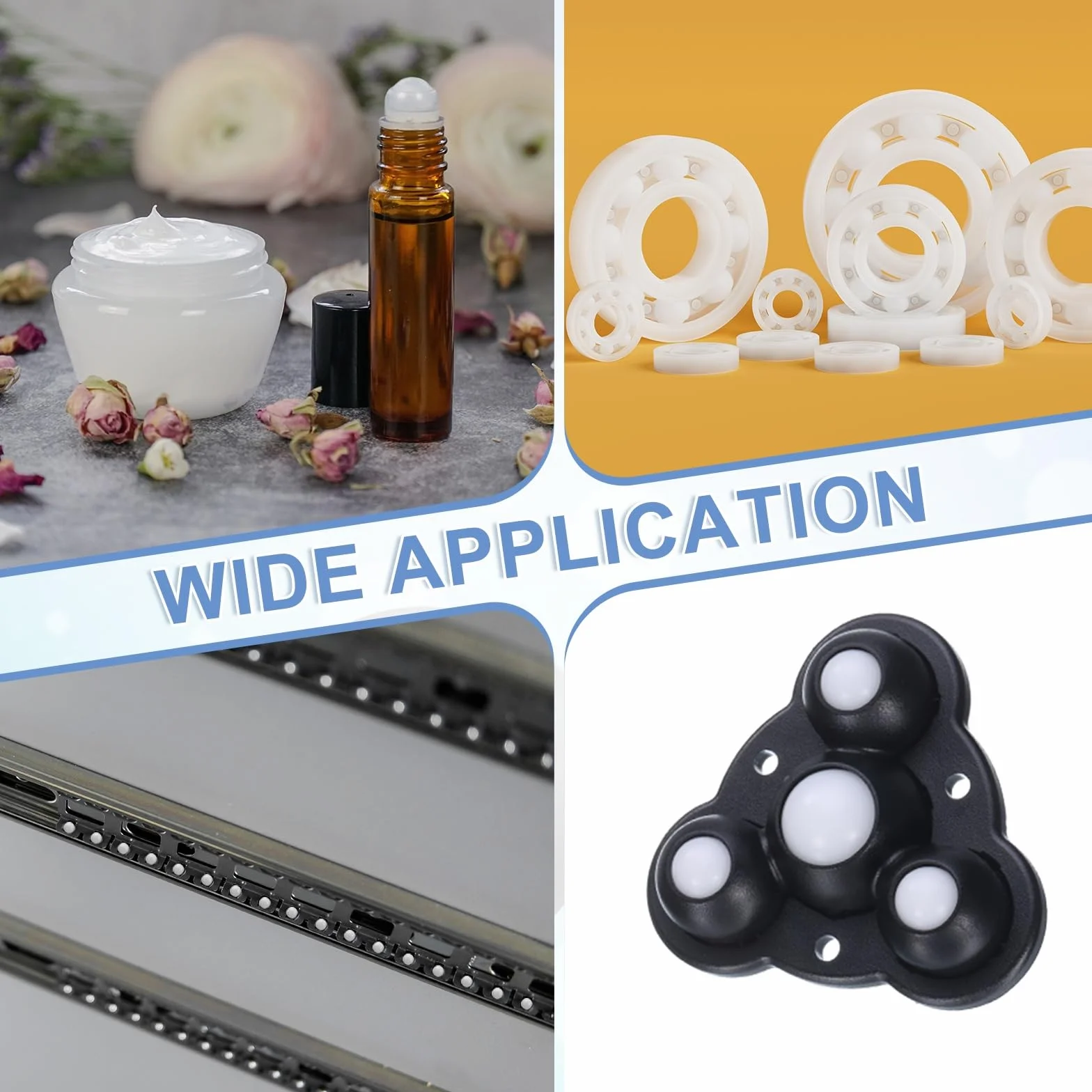 Plastikowe kulki łożyskowe PP 10 mm pełne precyzyjne G2