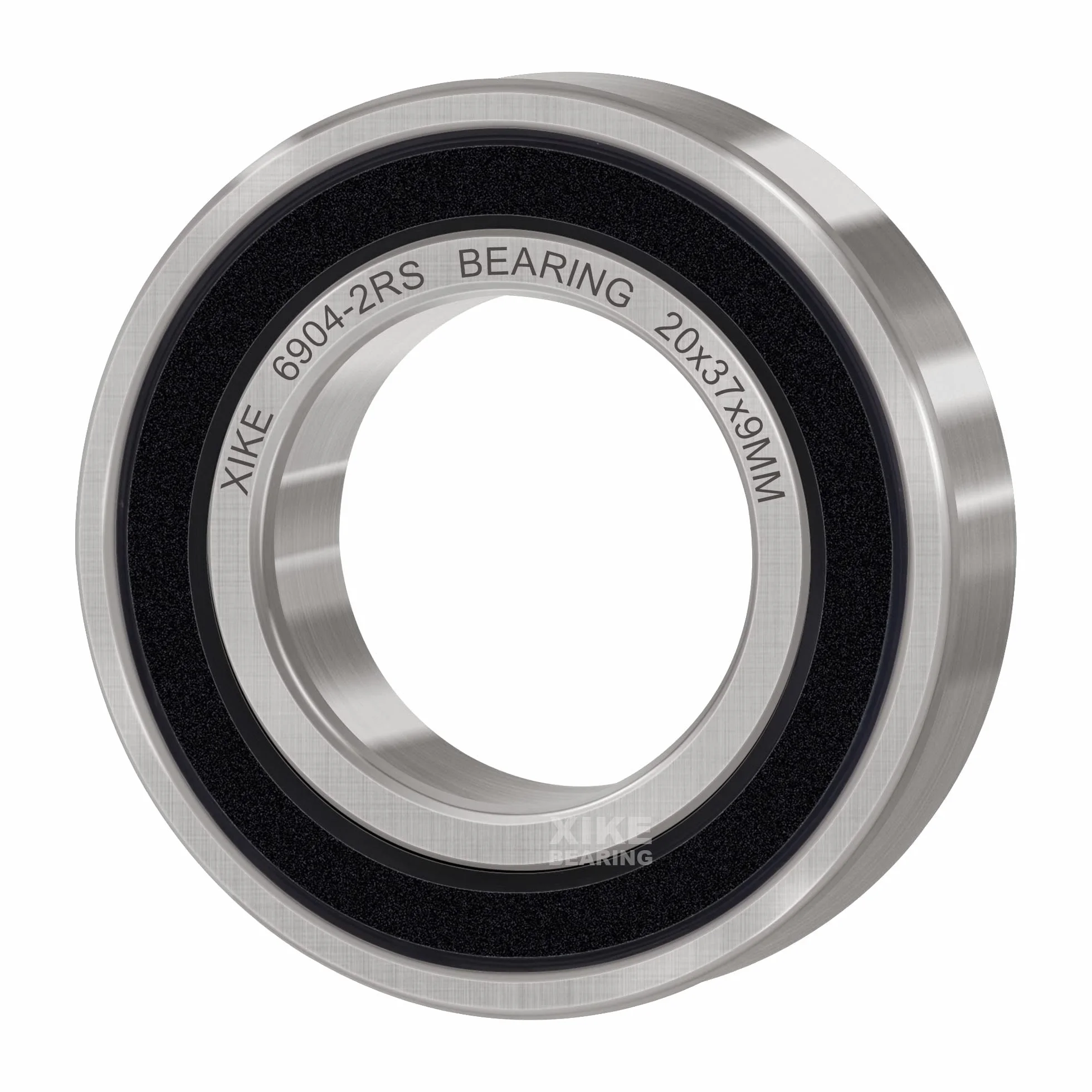 XiKe 4 sztuka 6904-2RS łożysko kulkowe 20x37x9mm, wustronne uszczelnienie gumowe i stal chromowa, 6904RS uszczelnione łożysko kulkowe zwykłe