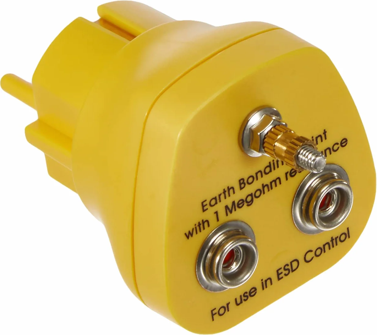 Safeguard EP1240-16 ESD wtyczka uziemiająca 2 mm x 10 mm żółty