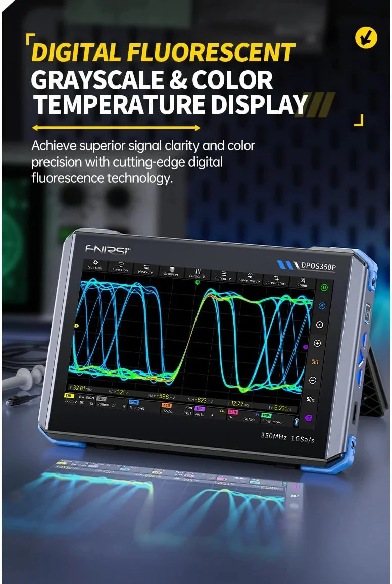 FNIRSI DPOS350P Oscyloskop cyfrowy 350 MHz 1 GSPS