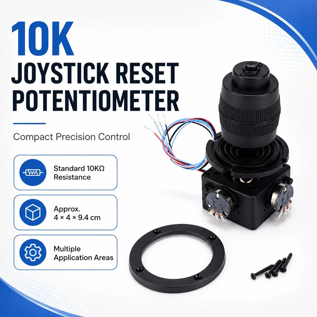 Uadme Potencjometr resetowania joysticka, JH-D400X-R4 10K potencjometry kołyskowe, kontroler przycisków do mobilnego systemu fotograficznego