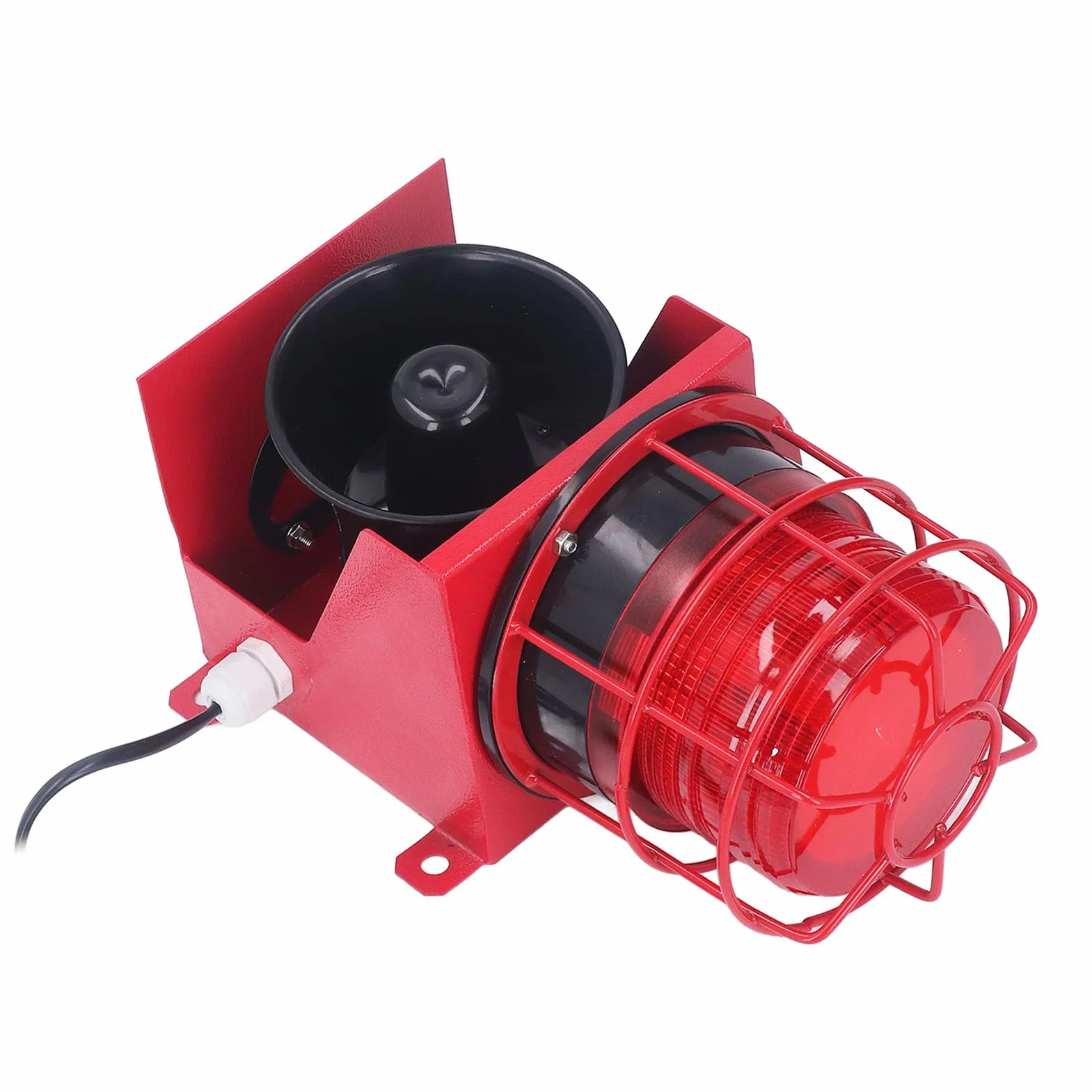 Alarm Siren IP65 Waterproof LED Strobe 220V Stop Aluminium PVC