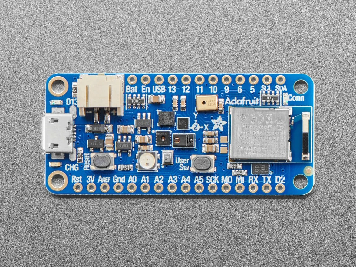 Adafruit Feather nRF52840 Sense, Bluetooth LE, 6 czujników, Cortex-M4F 64 MHz, 4516