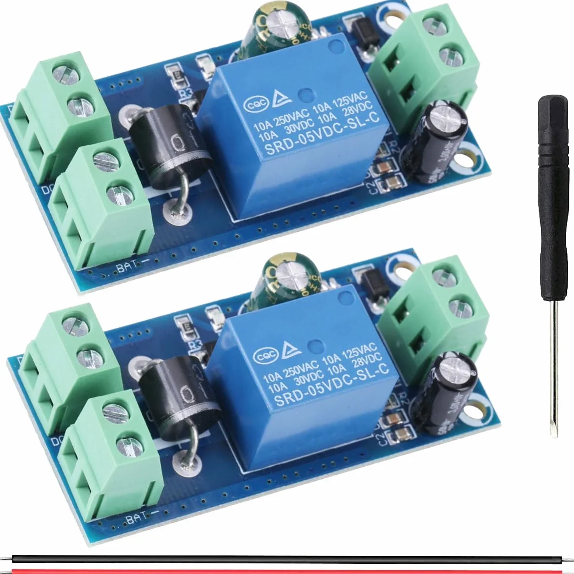 Moduł przełącznika zasilania DC 5V-48V 10A wyłącznik awaryjny z przewodami 20AWG