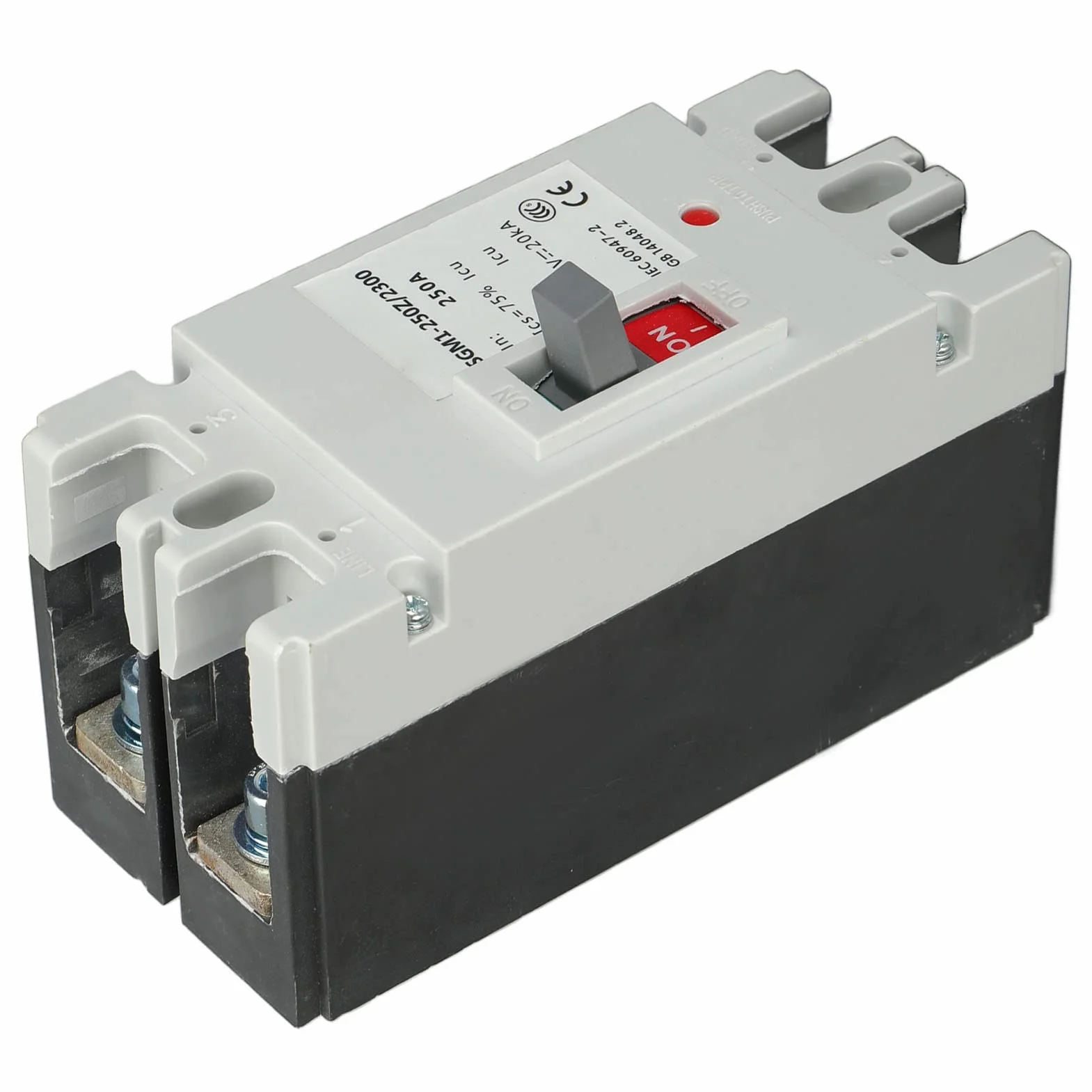 DeWin DC Wyłącznik ochronny, 2P MCCB Bateria Słoneczna Przełącznik Ochronny Izolator Protector 250A 500V