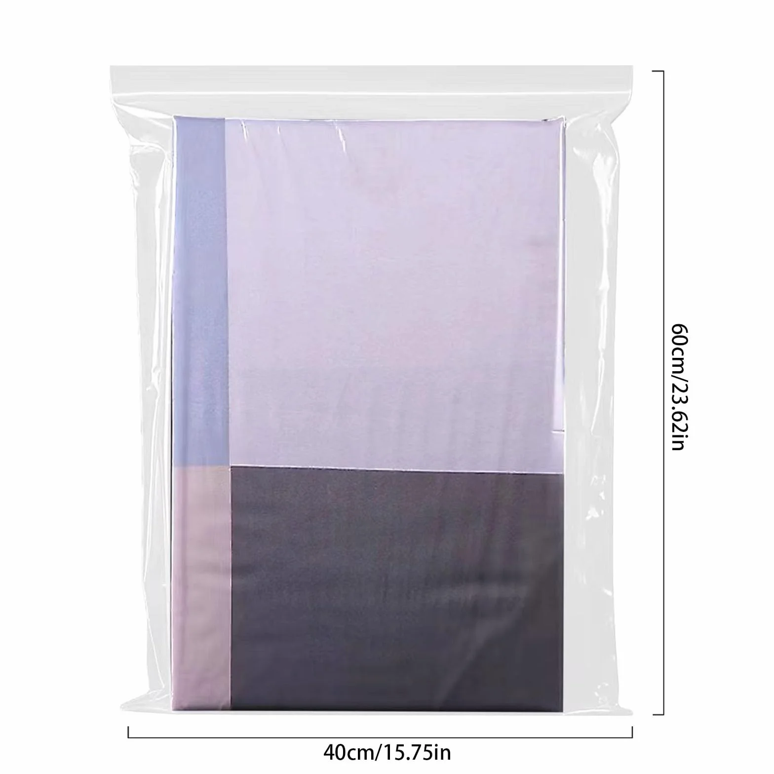Torby na zamek błyskawiczny 40x60 cm przezroczyste plastikowe duże do przechowywania 20 szt