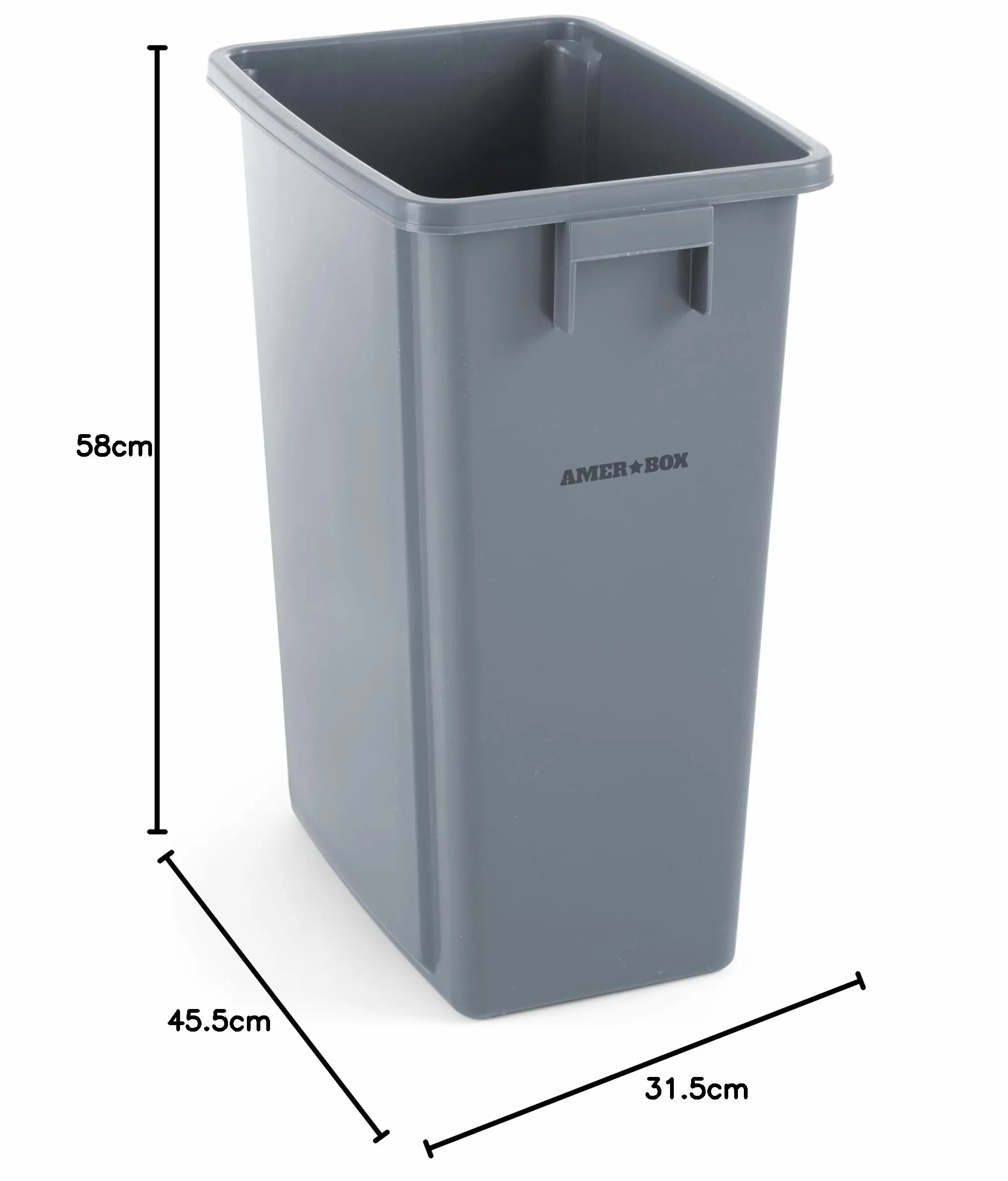 Fine Dine prostokątny pojemnik na odpady 60 l 660 mm x 470 mm x 670 mm