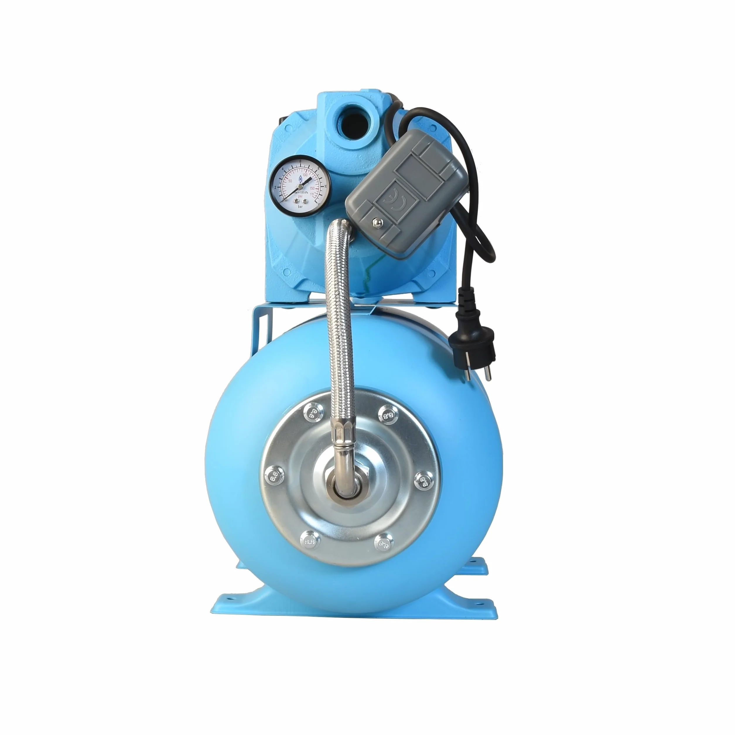 Hydrofor do Wody 24L ZESTAW HYDROFOROWY Pompa Hydroforowa SET 100S (750 W, 3000 l/h, max. podnoszenie 42 m) Zbiornik Przeponowy 24 Litry Osprzęt MOCNY WYDAJNY KOMPLETNY