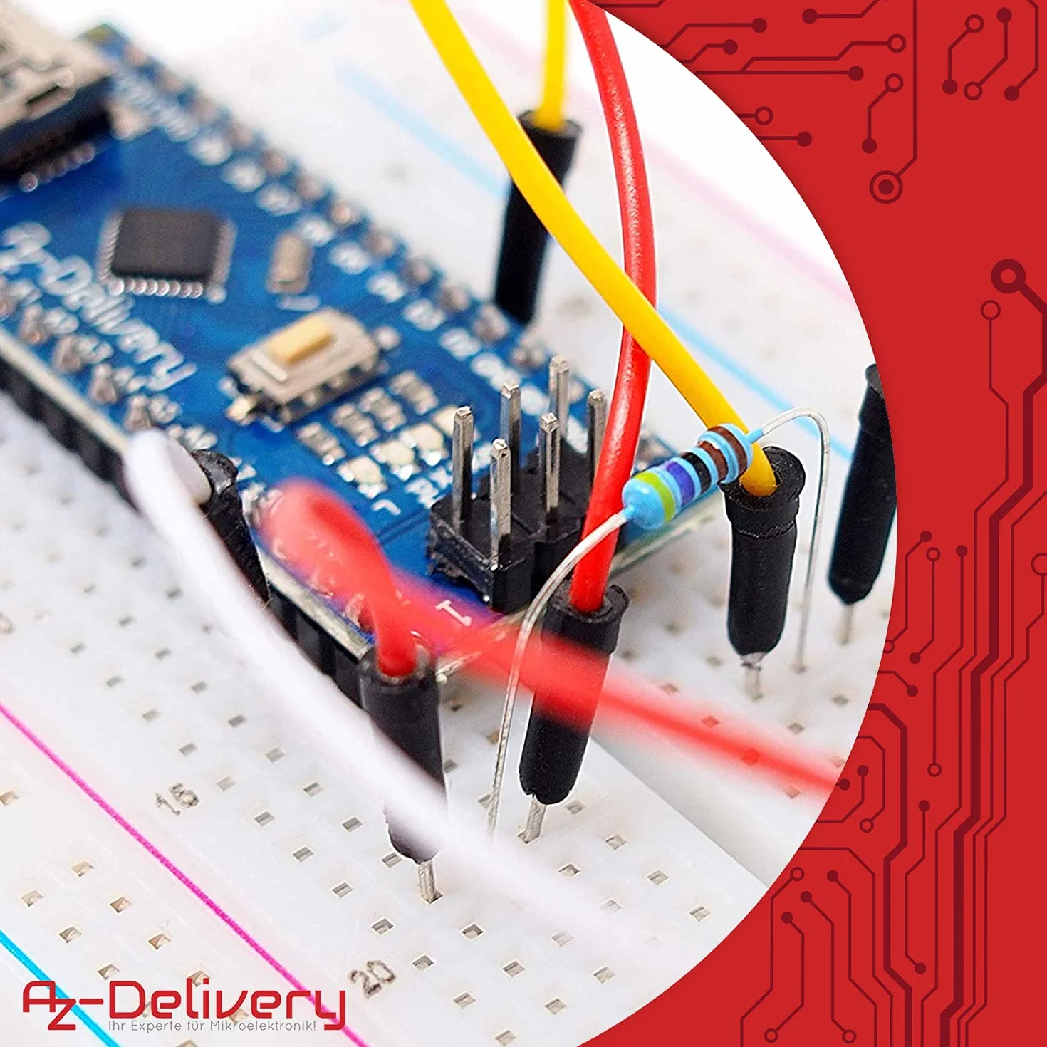 AZDelivery Zestaw rezystorów 525 sztuk 0 Ohm -1M Ohm kompatybilny z Arduino Raspberry Pi