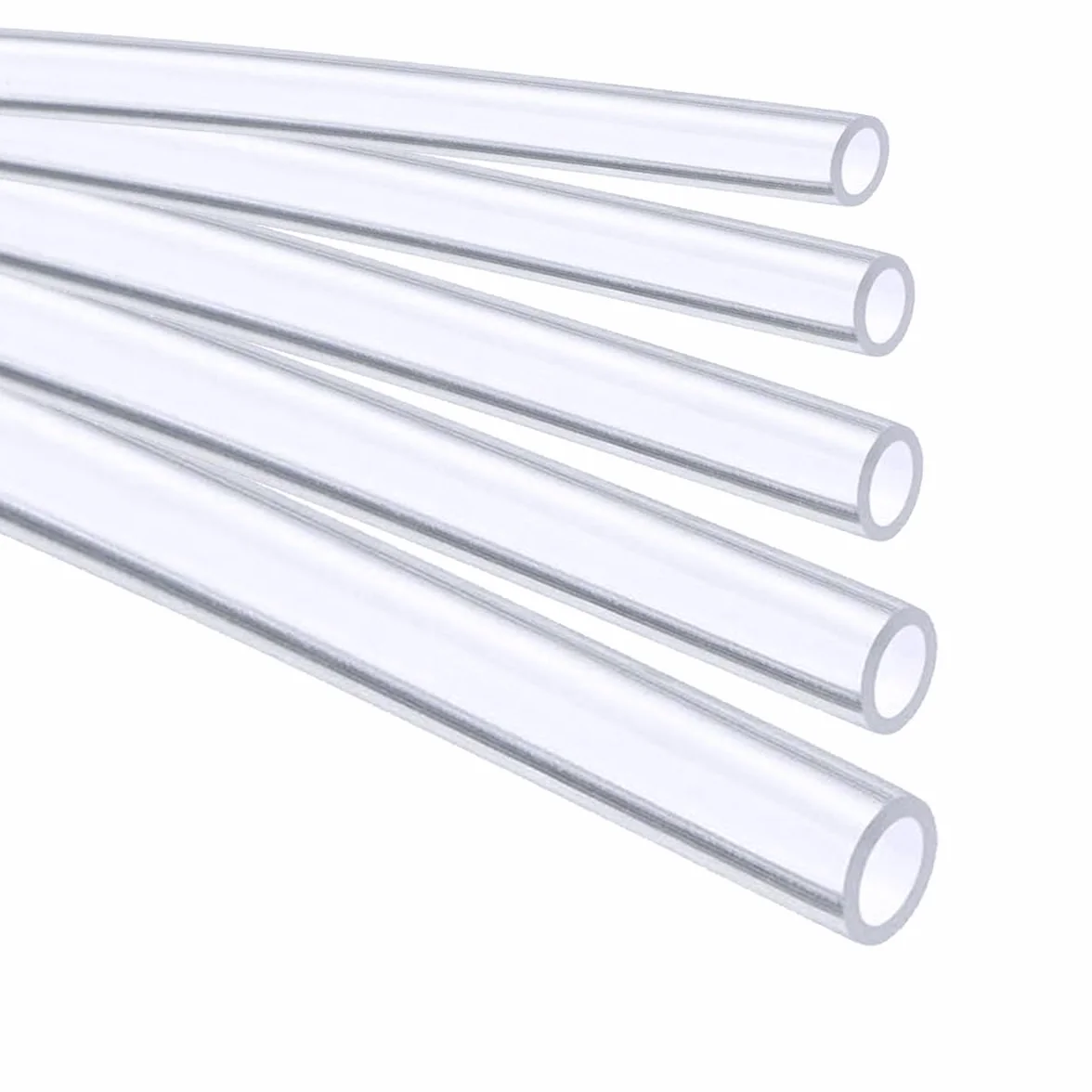 Silikonowa rurka elastyczna 0,8 mm średnica wewnętrzna x 1,9 mm grubość ścianki 0,55 mm przezroczysty wąż 2 metry odporny na wysokie temperatury